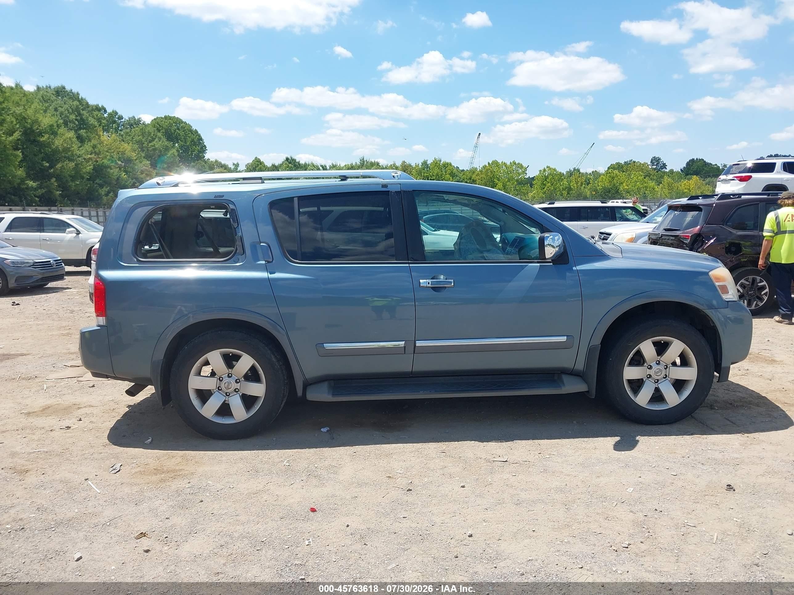 2012 Nissan Armada Sl Light Blue vin: 5N1AA0NC8CN616357