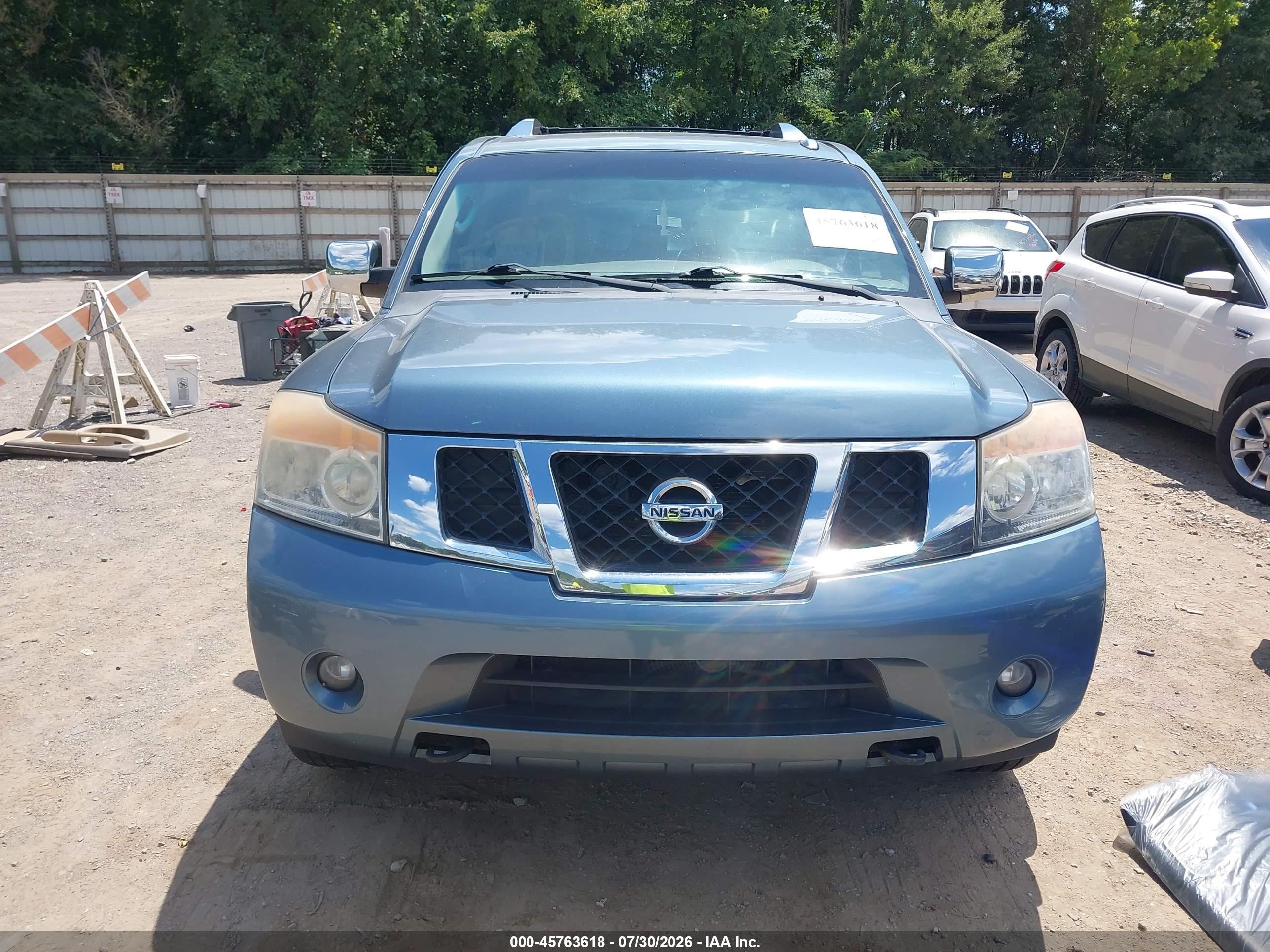 2012 Nissan Armada Sl Light Blue vin: 5N1AA0NC8CN616357