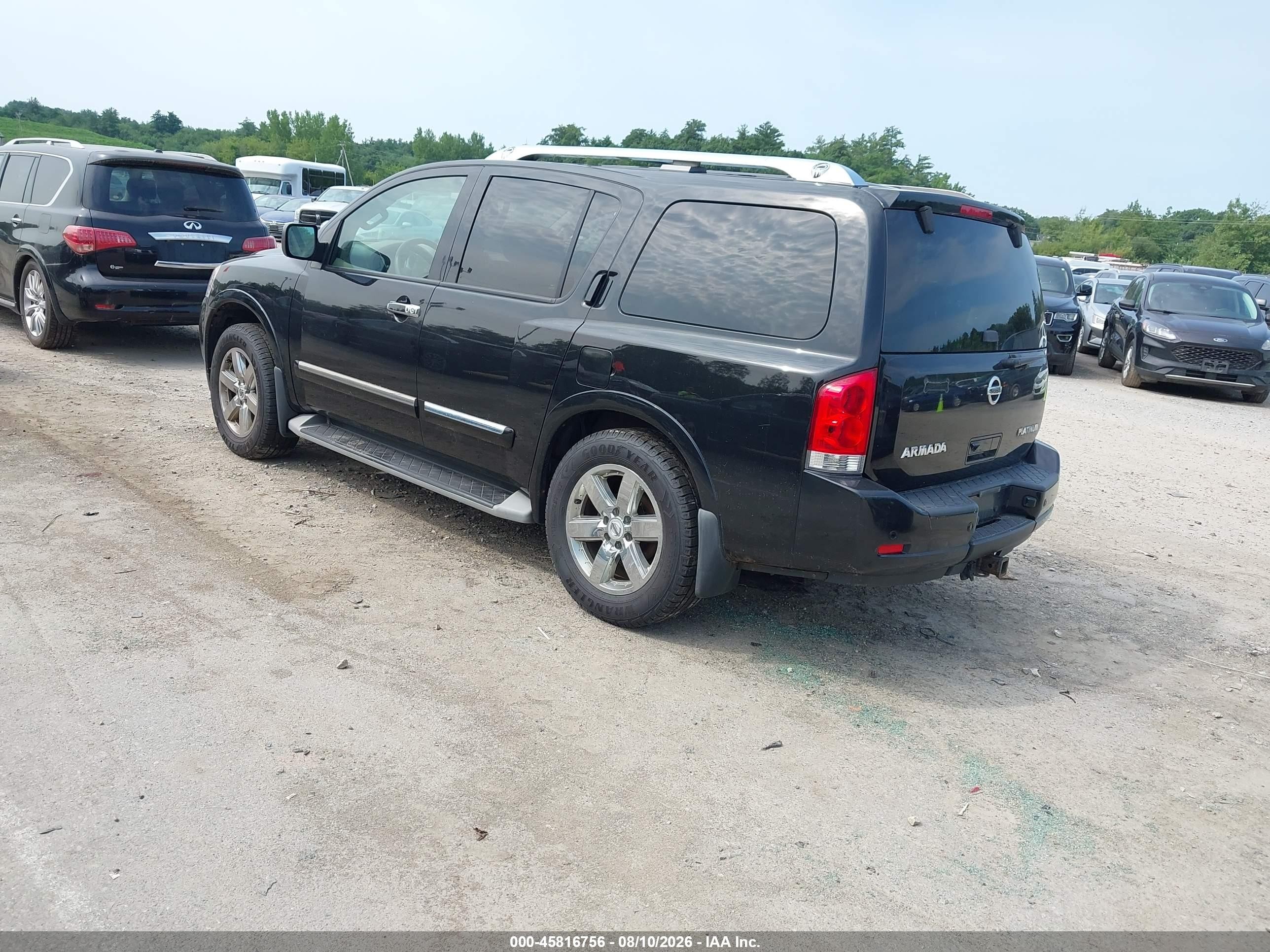 2013 Nissan Armada Platinum Black vin: 5N1AA0NC8DN607076