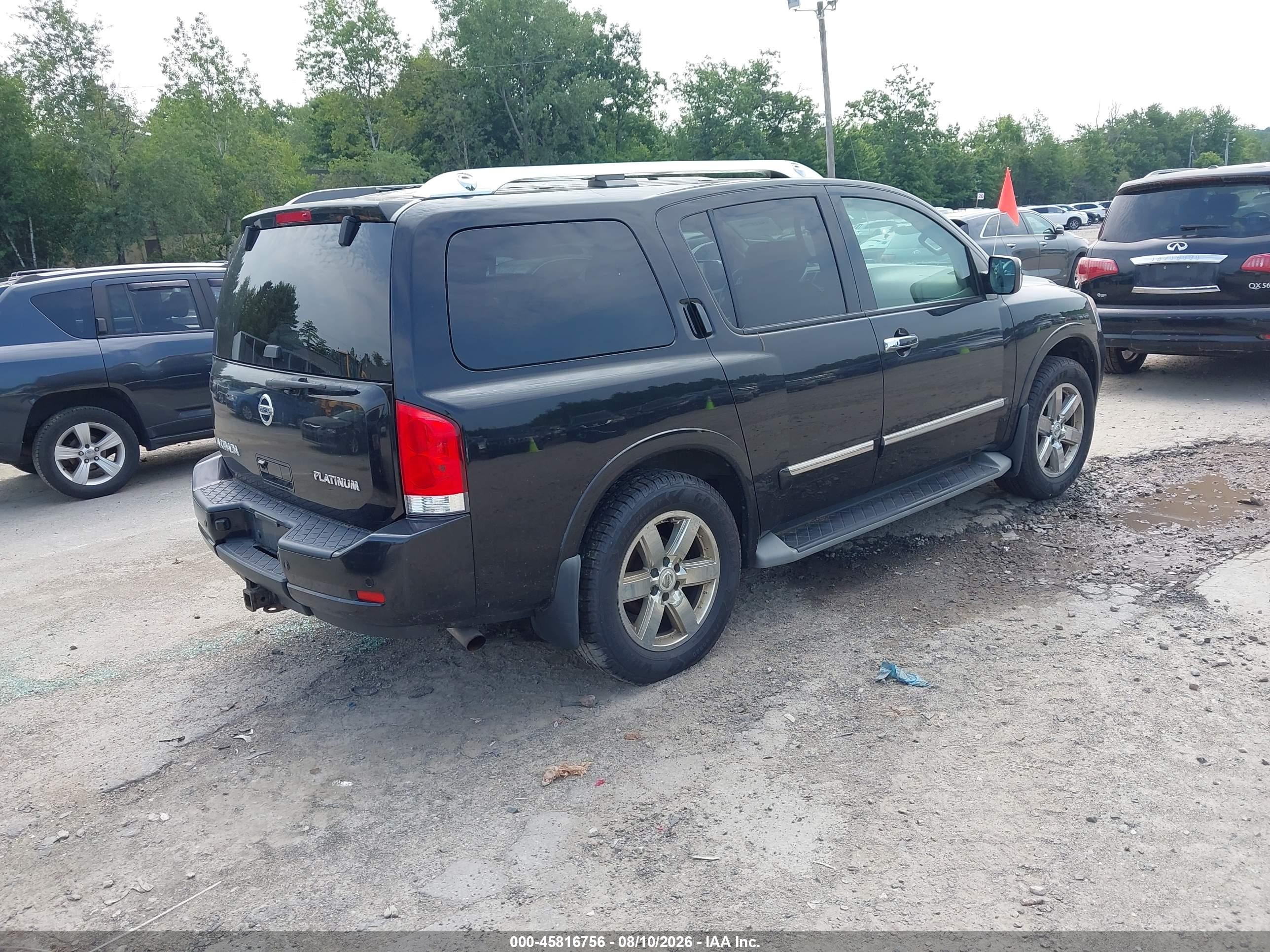 2013 Nissan Armada Platinum Black vin: 5N1AA0NC8DN607076