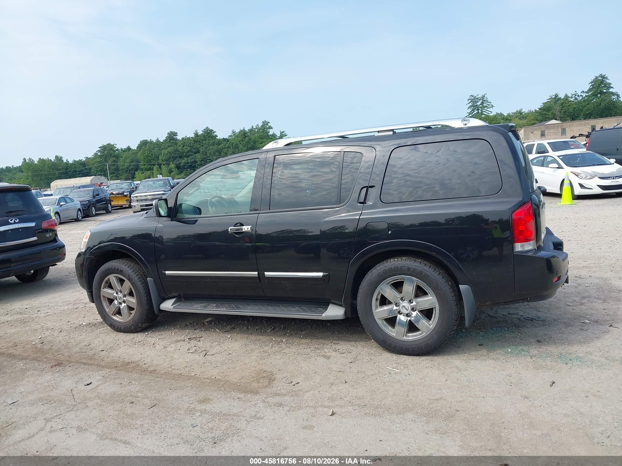 2013 Nissan Armada Platinum Black vin: 5N1AA0NC8DN607076
