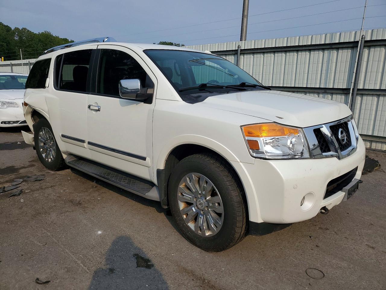 2015 Nissan Armada Platinum White vin: 5N1AA0NC8FN622616