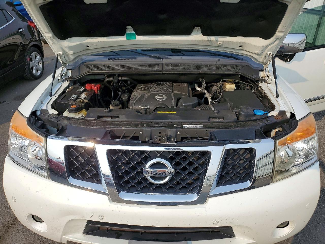 2015 Nissan Armada Platinum White vin: 5N1AA0NC8FN622616