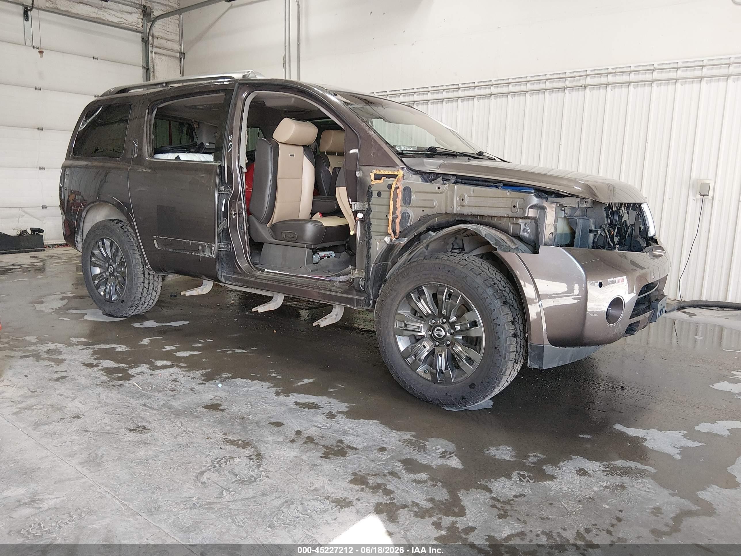 2015 Nissan Armada Platinum Gray vin: 5N1AA0NC9FN603413