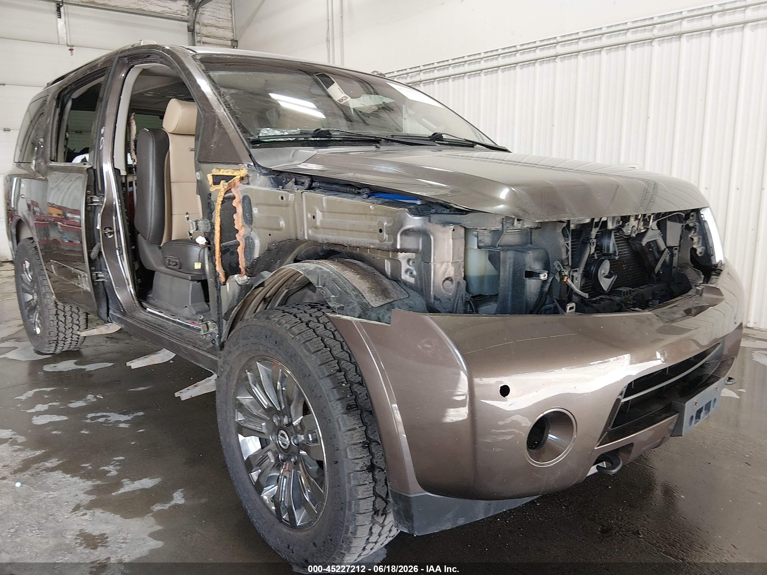 2015 Nissan Armada Platinum Gray vin: 5N1AA0NC9FN603413