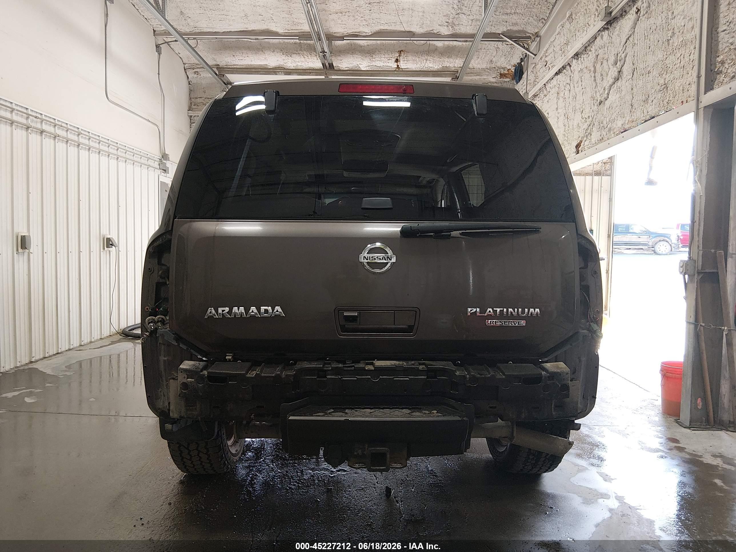 2015 Nissan Armada Platinum Gray vin: 5N1AA0NC9FN603413