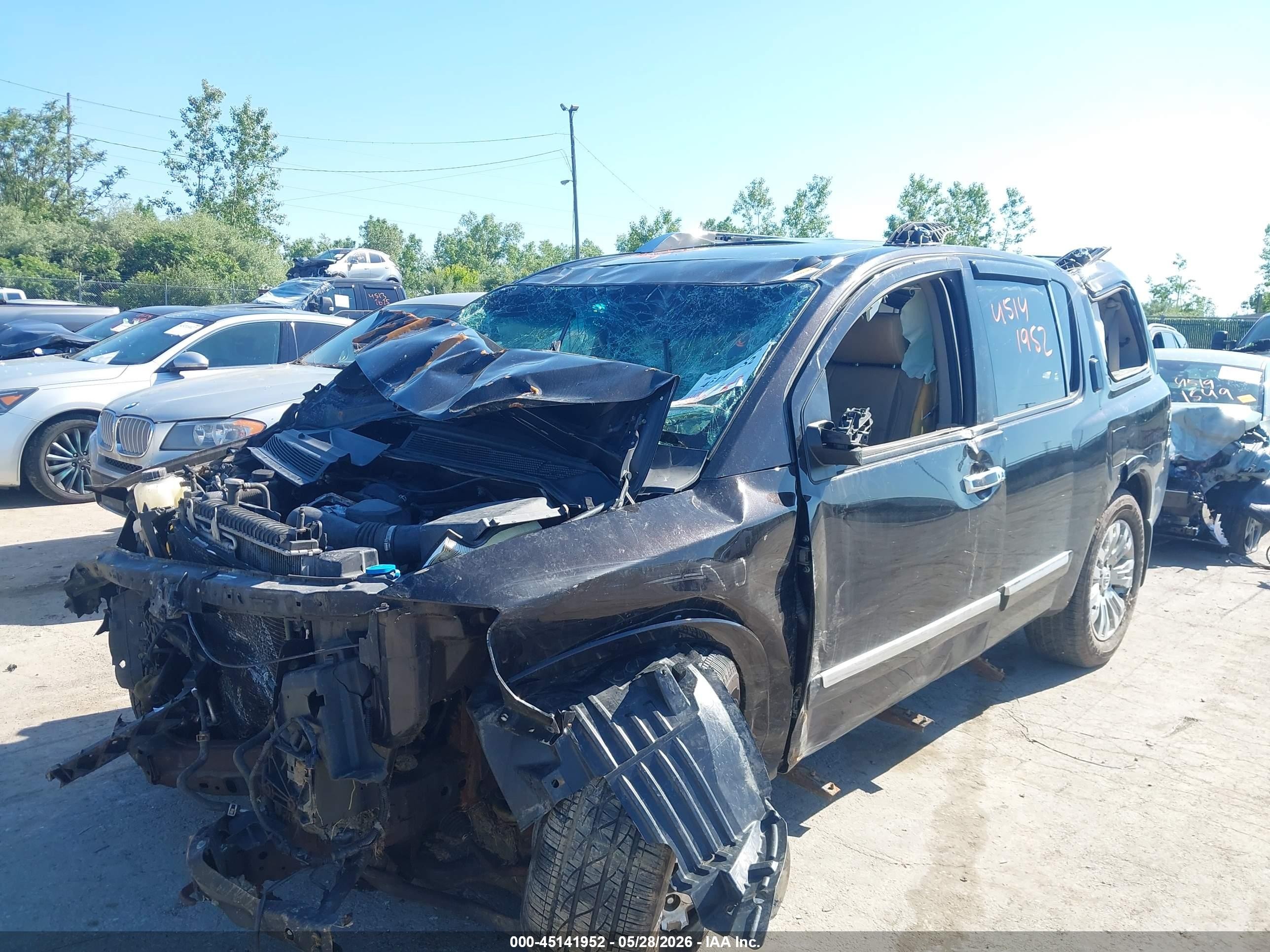 2015 Nissan Armada Platinum Black vin: 5N1AA0NC9FN611978