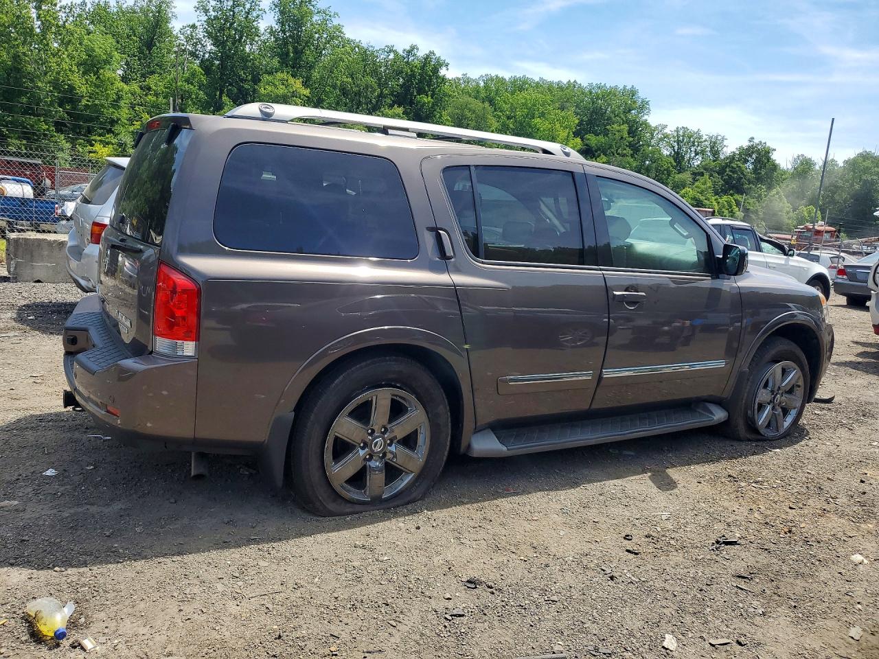 2014 Nissan Armada Platinum Brown vin: 5N1AA0NCXEN602463