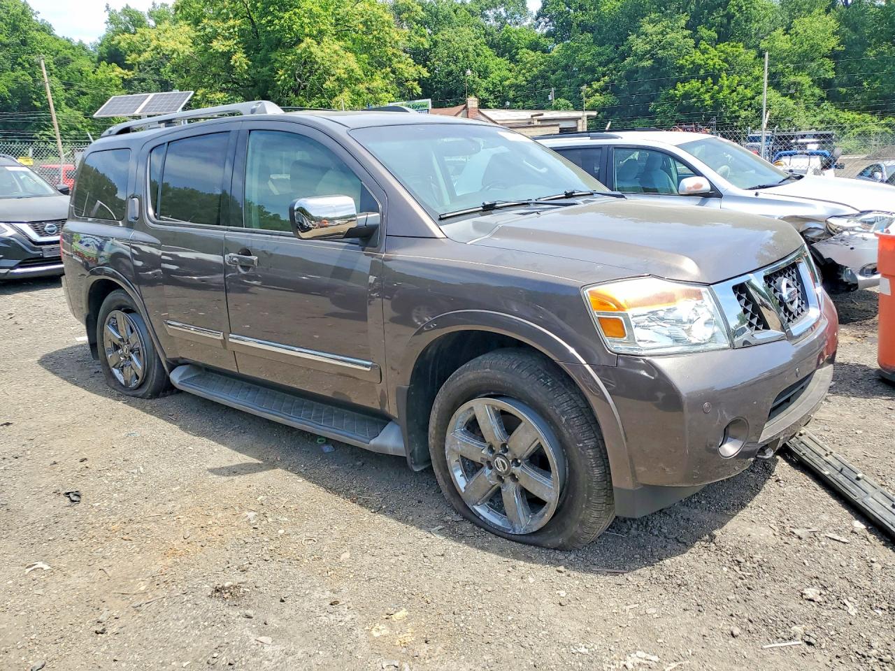 2014 Nissan Armada Platinum Brown vin: 5N1AA0NCXEN602463