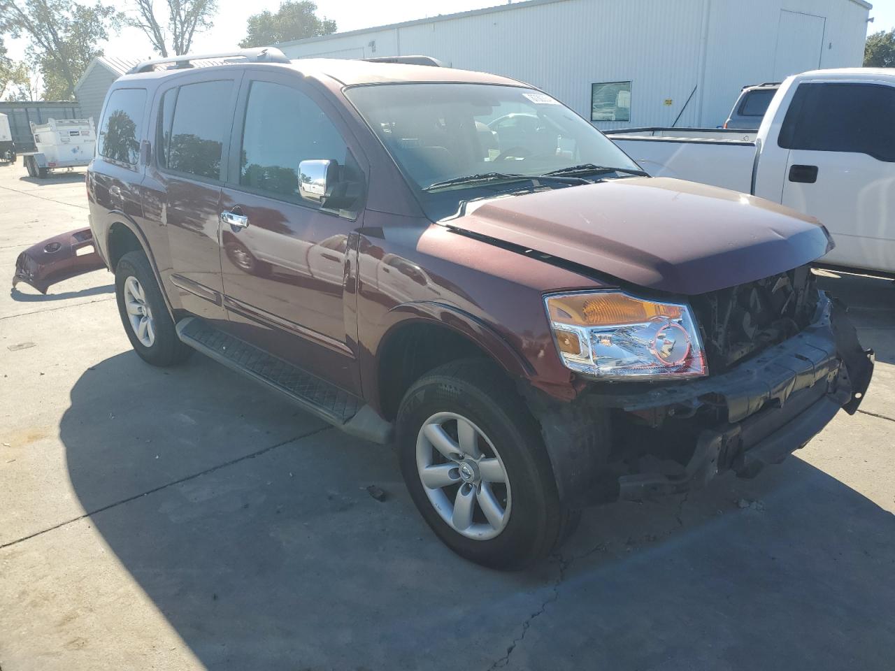 2011 Nissan Armada Sv Red vin: 5N1AA0ND0BN601875
