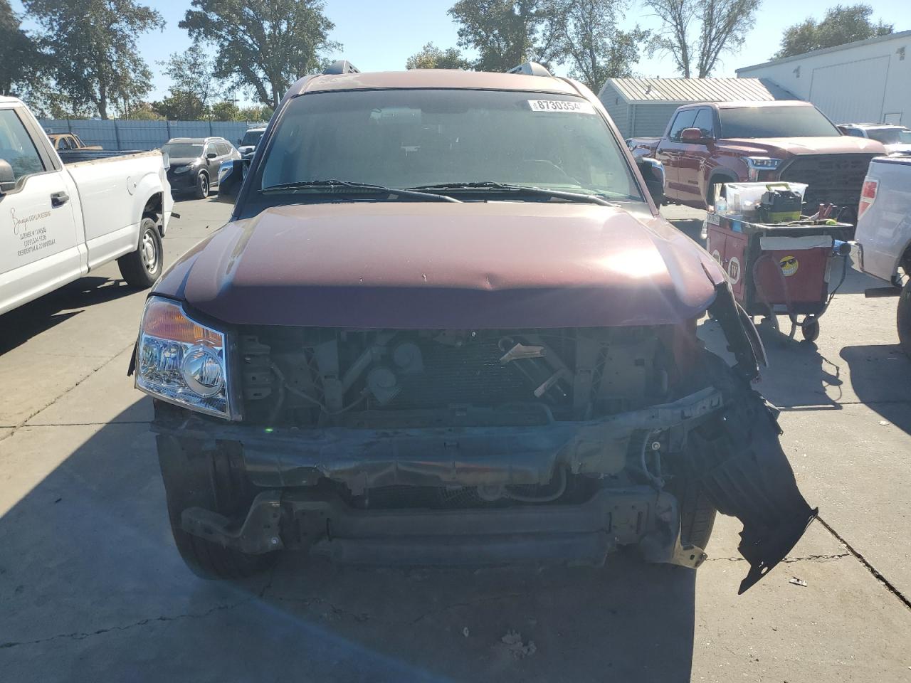 2011 Nissan Armada Sv Red vin: 5N1AA0ND0BN601875