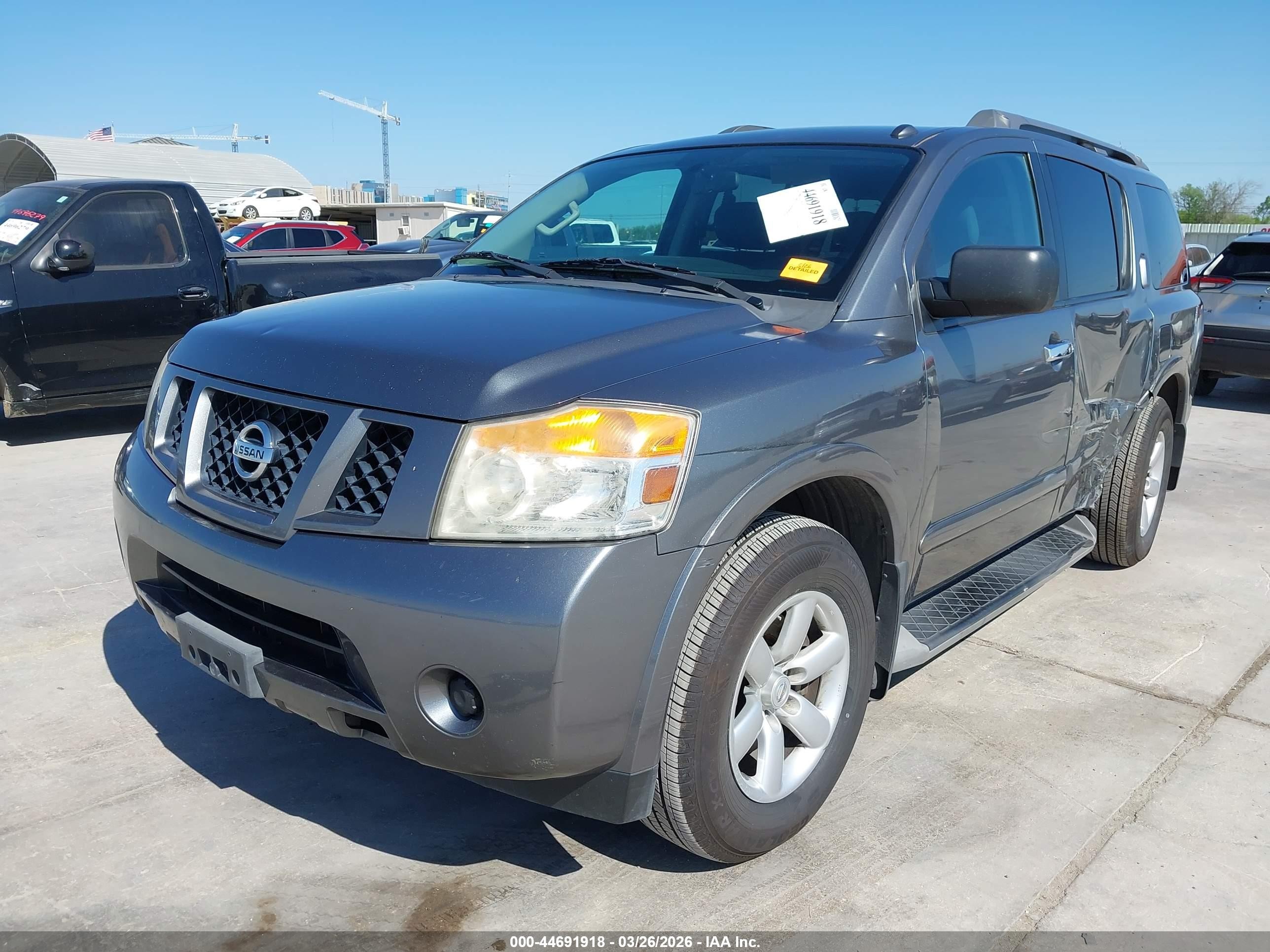 2015 Nissan Armada Sv Серый vin: 5N1AA0ND1FN623292