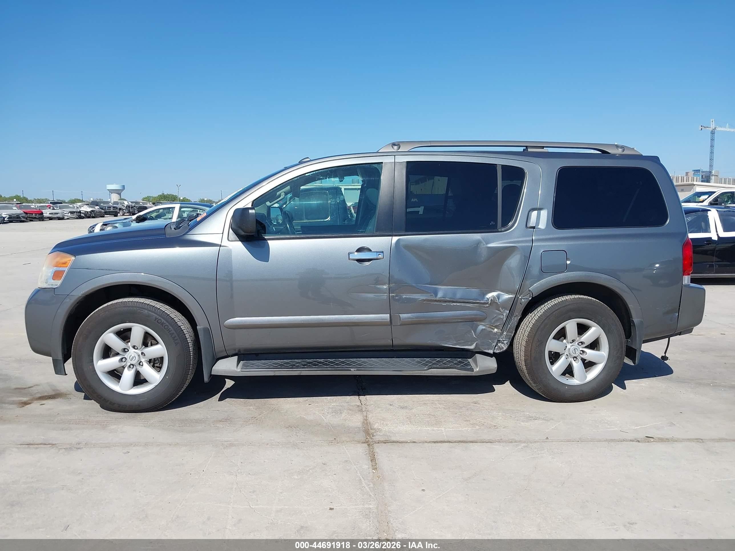 2015 Nissan Armada Sv Серый vin: 5N1AA0ND1FN623292