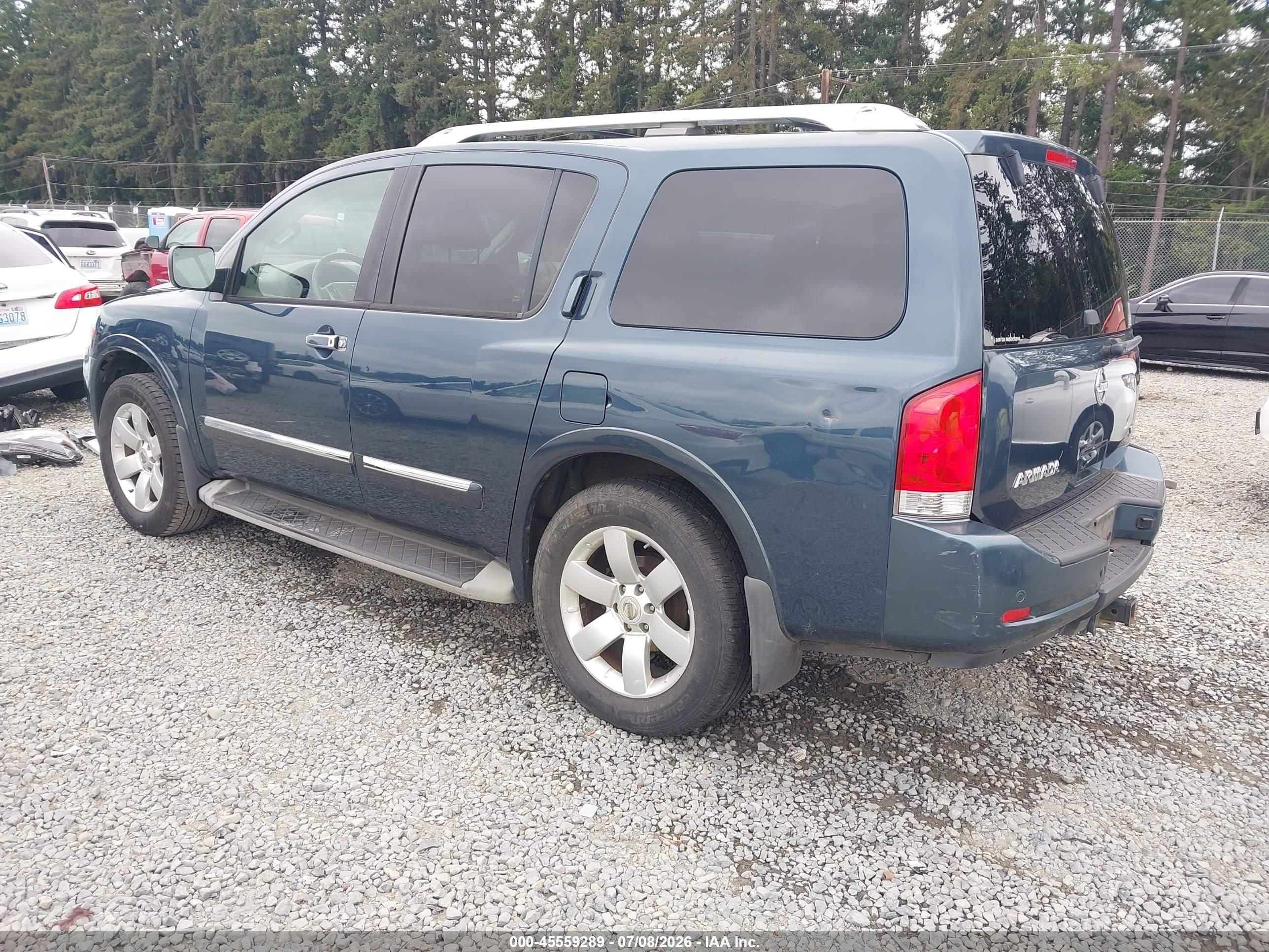 2013 Nissan Armada Sl Бирюзовый vin: 5N1AA0ND2DN606434