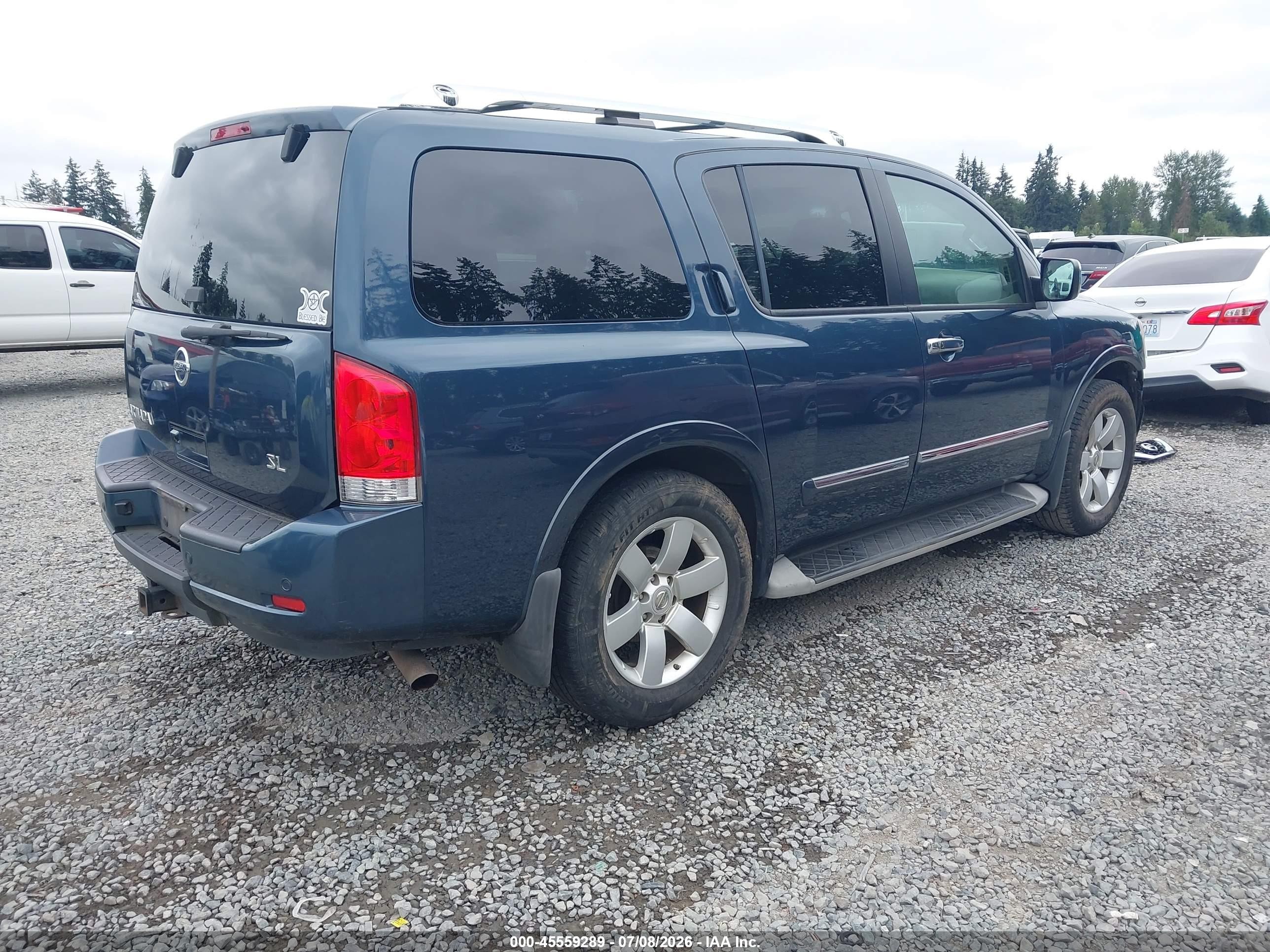 2013 Nissan Armada Sl Бирюзовый vin: 5N1AA0ND2DN606434