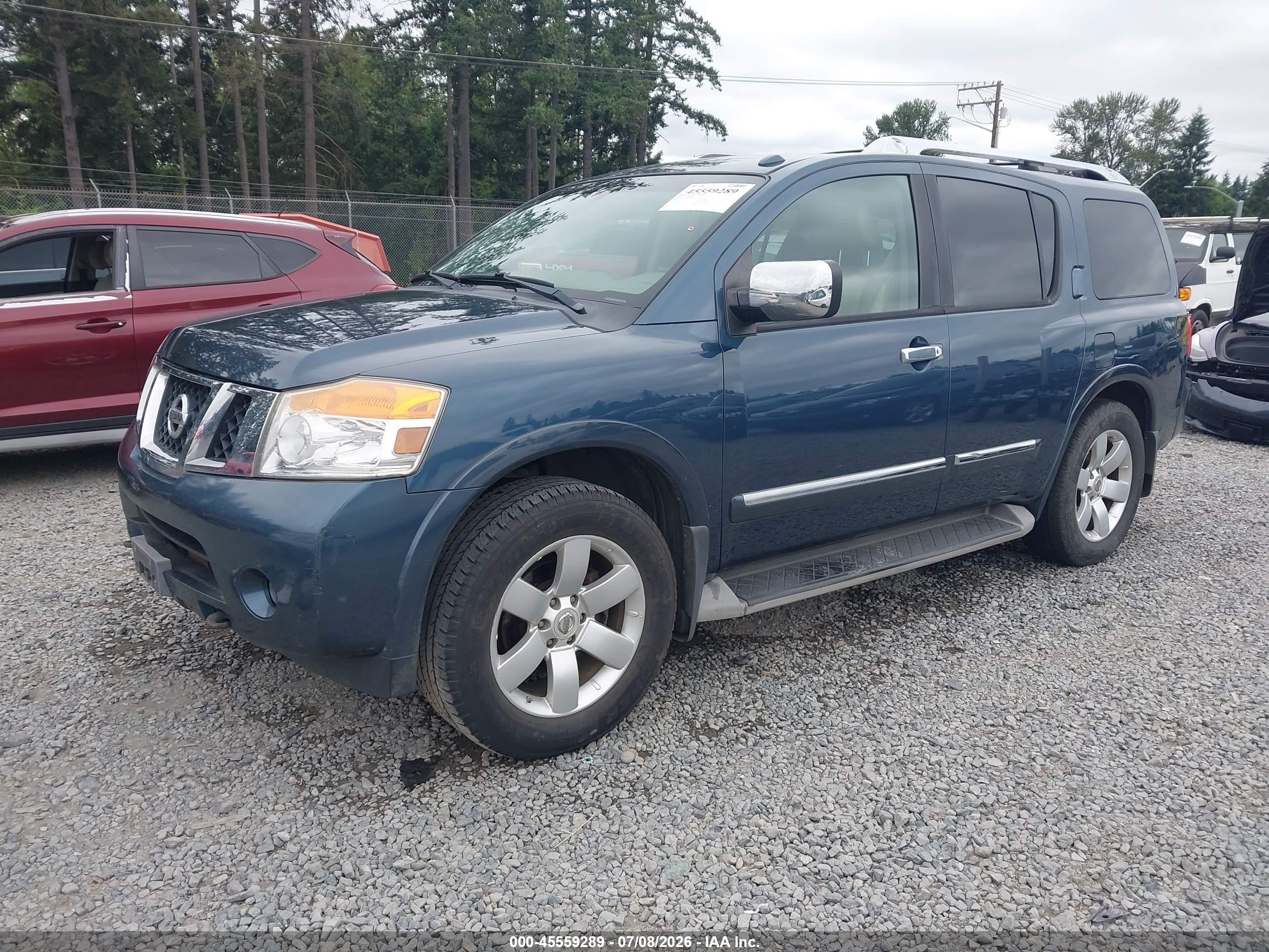 2013 Nissan Armada Sl Бирюзовый vin: 5N1AA0ND2DN606434