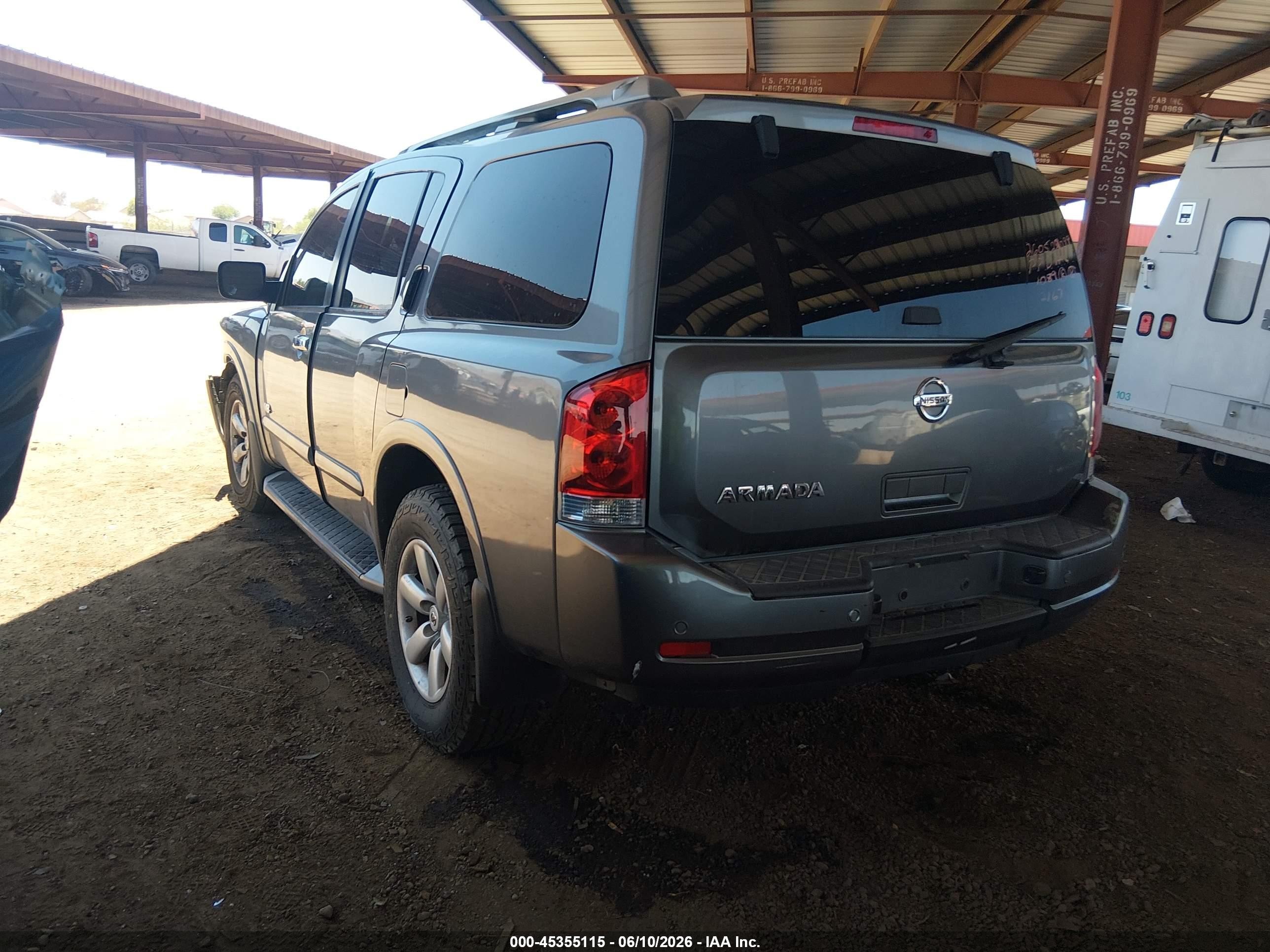 2015 Nissan Armada Sv Gray vin: 5N1AA0ND4FN622167