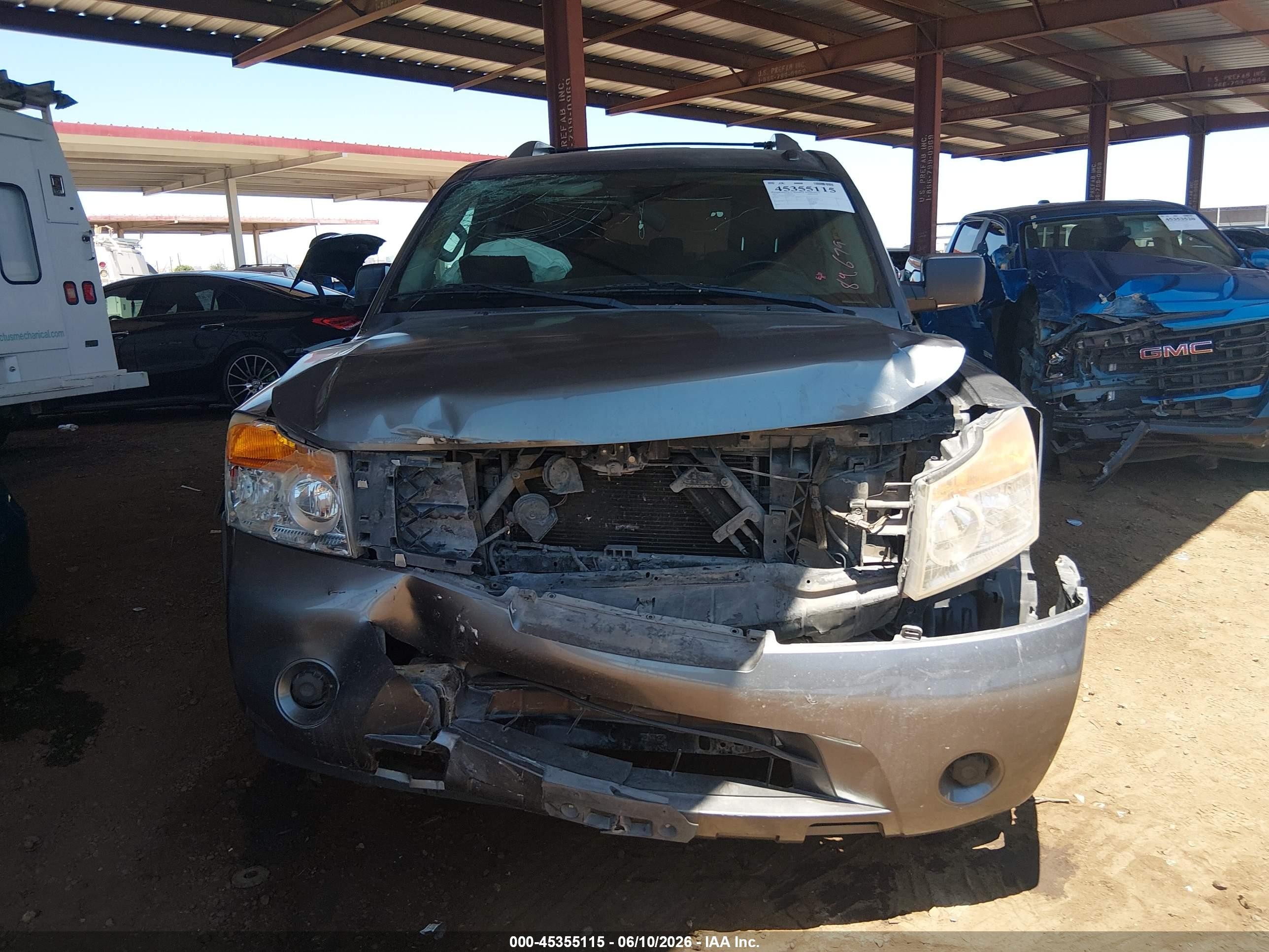 2015 Nissan Armada Sv Gray vin: 5N1AA0ND4FN622167