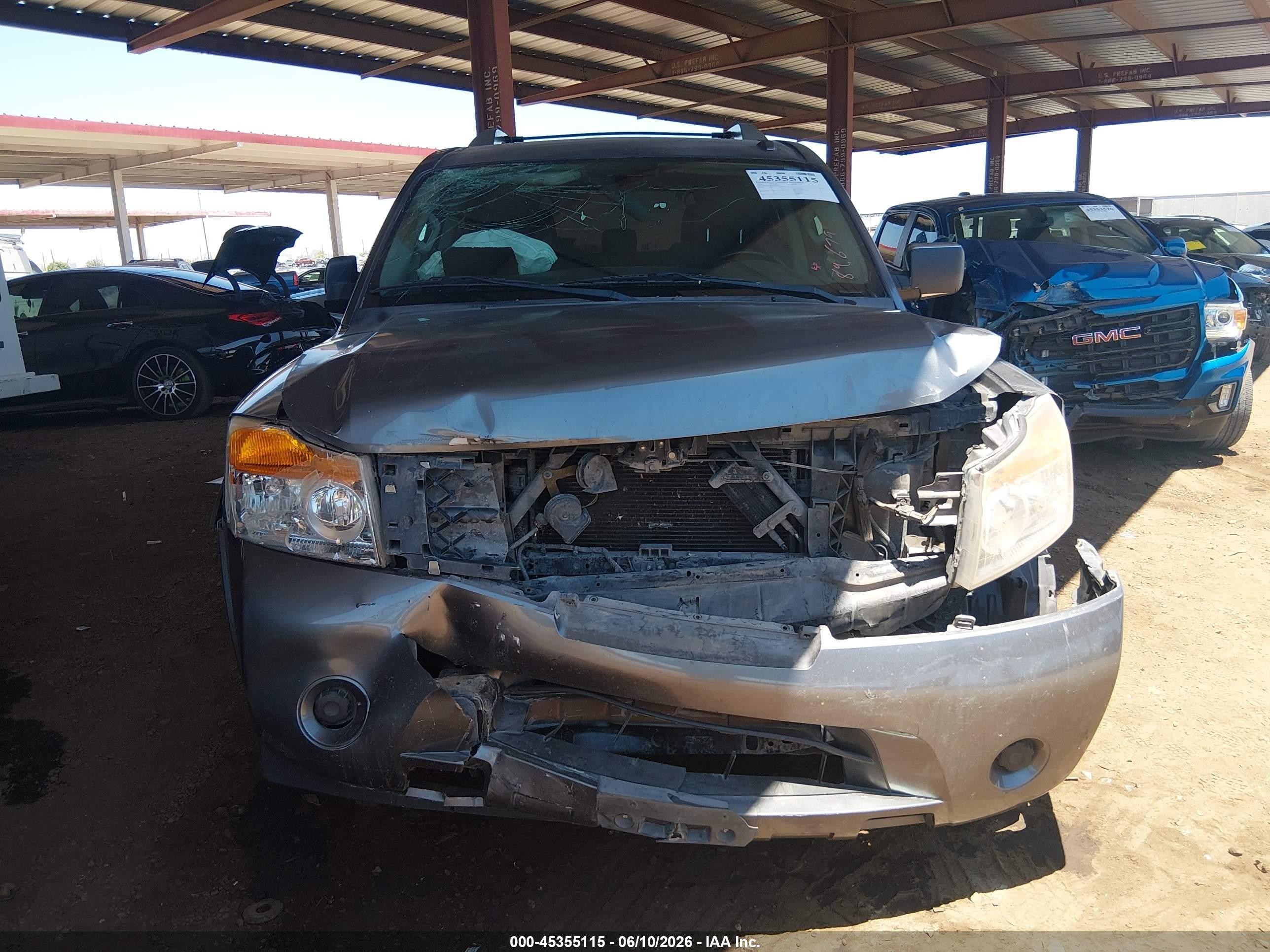 2015 Nissan Armada Sv Gray vin: 5N1AA0ND4FN622167