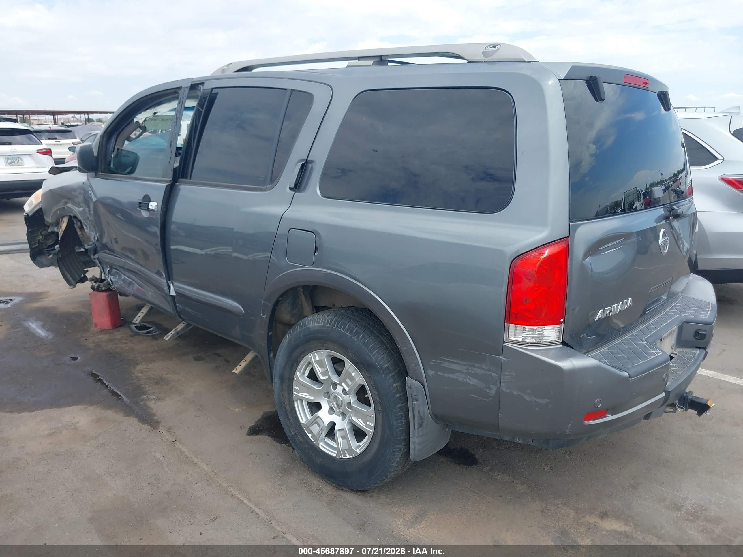 2013 Nissan Armada Sv Gray vin: 5N1AA0ND5DN604080