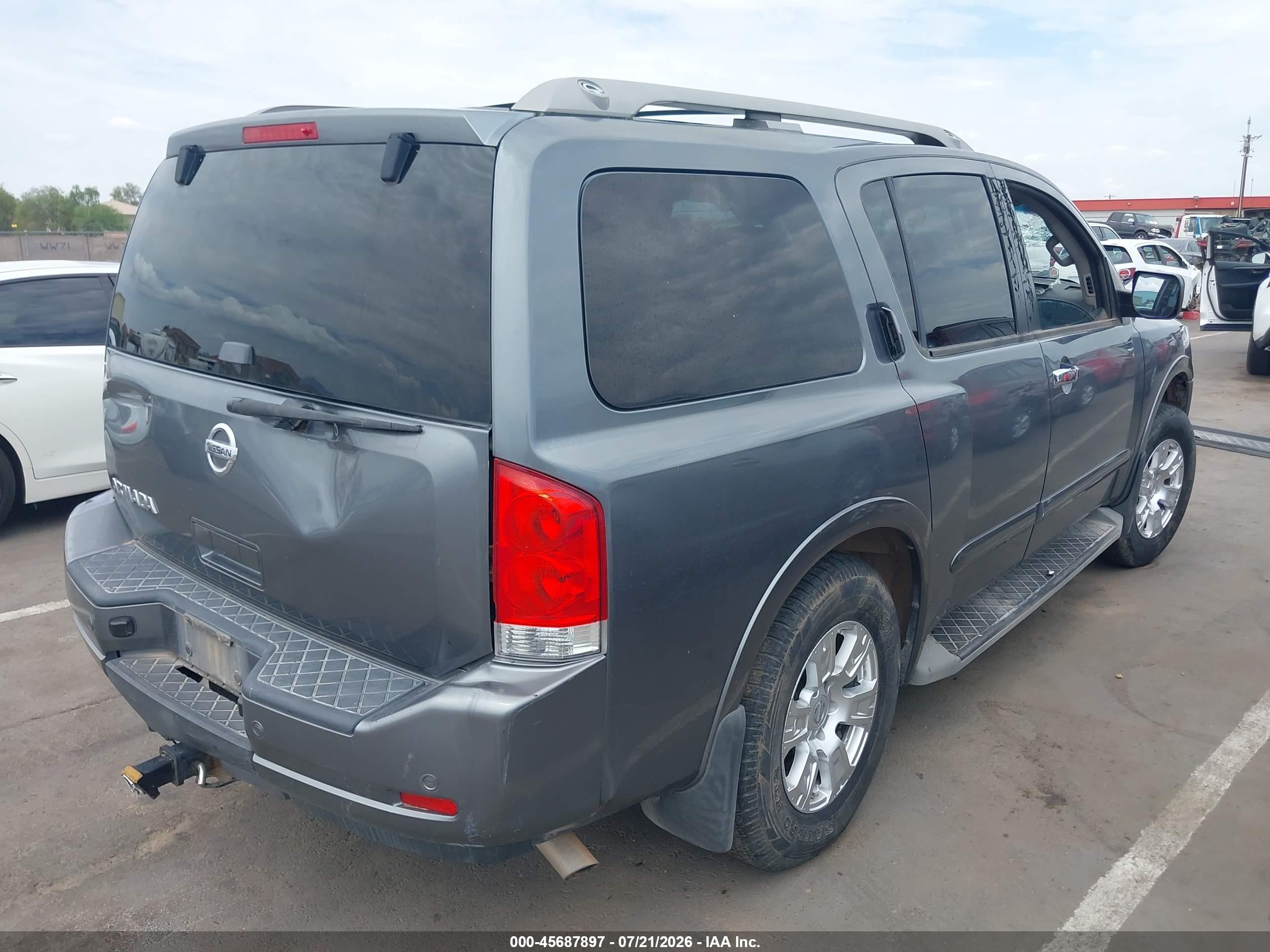 2013 Nissan Armada Sv Gray vin: 5N1AA0ND5DN604080