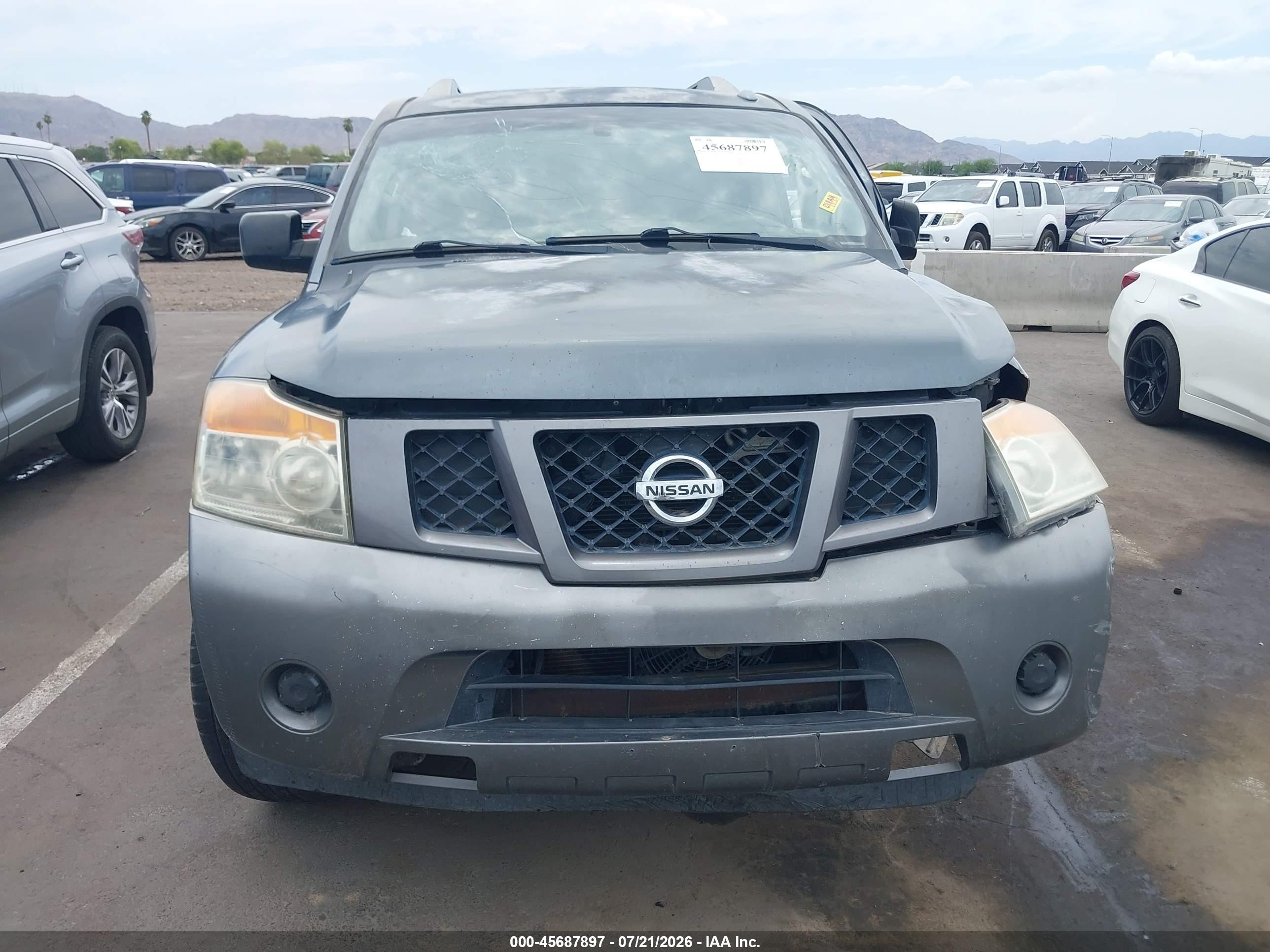 2013 Nissan Armada Sv Gray vin: 5N1AA0ND5DN604080