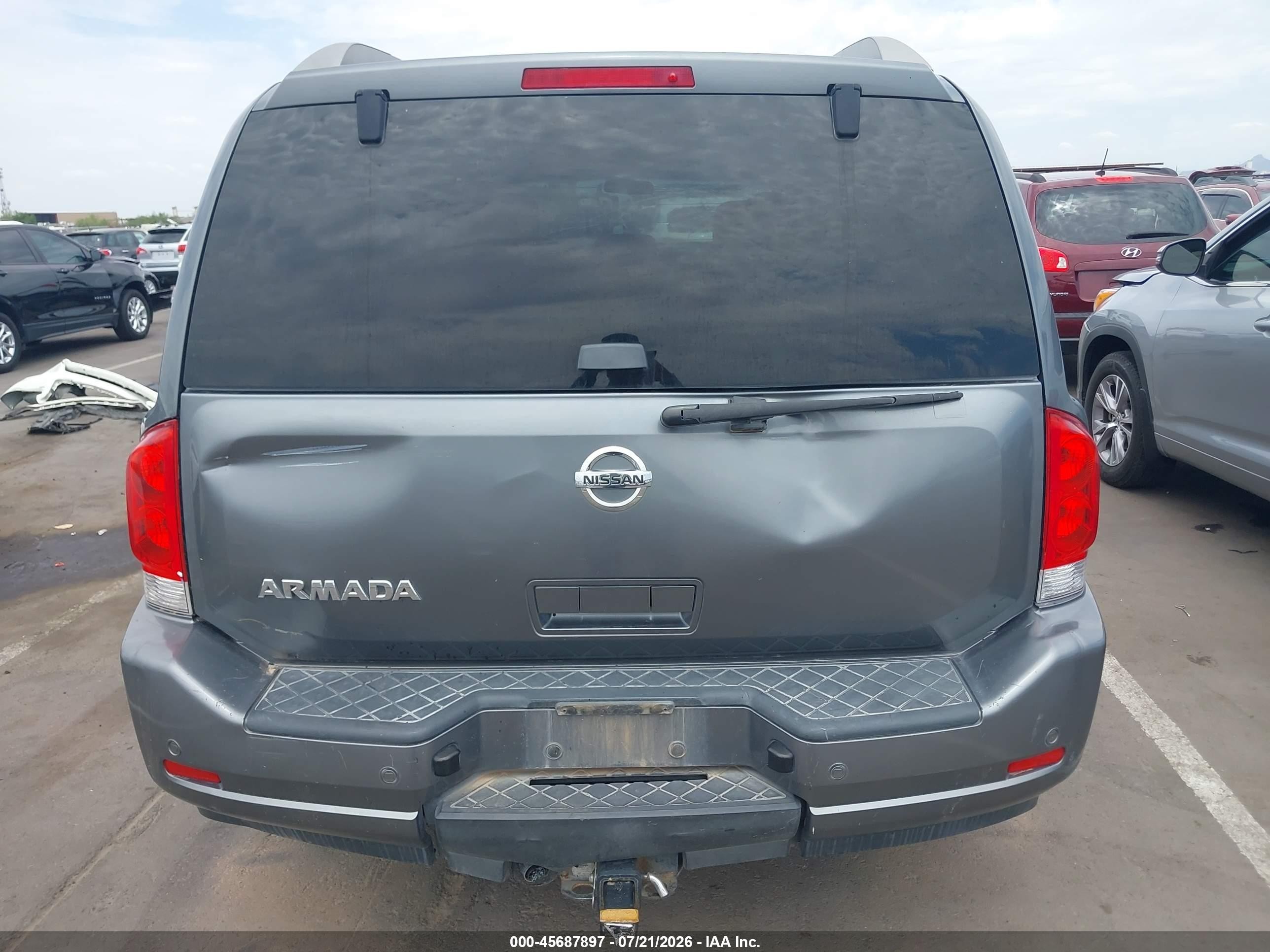 2013 Nissan Armada Sv Gray vin: 5N1AA0ND5DN604080