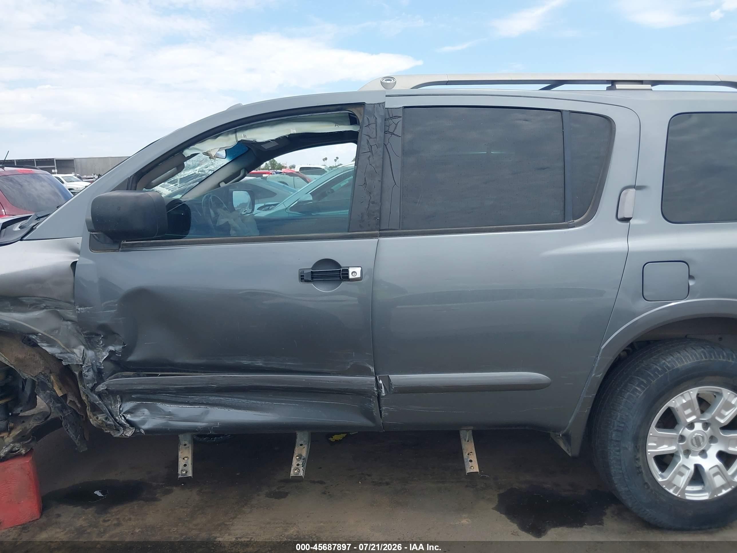 2013 Nissan Armada Sv Gray vin: 5N1AA0ND5DN604080