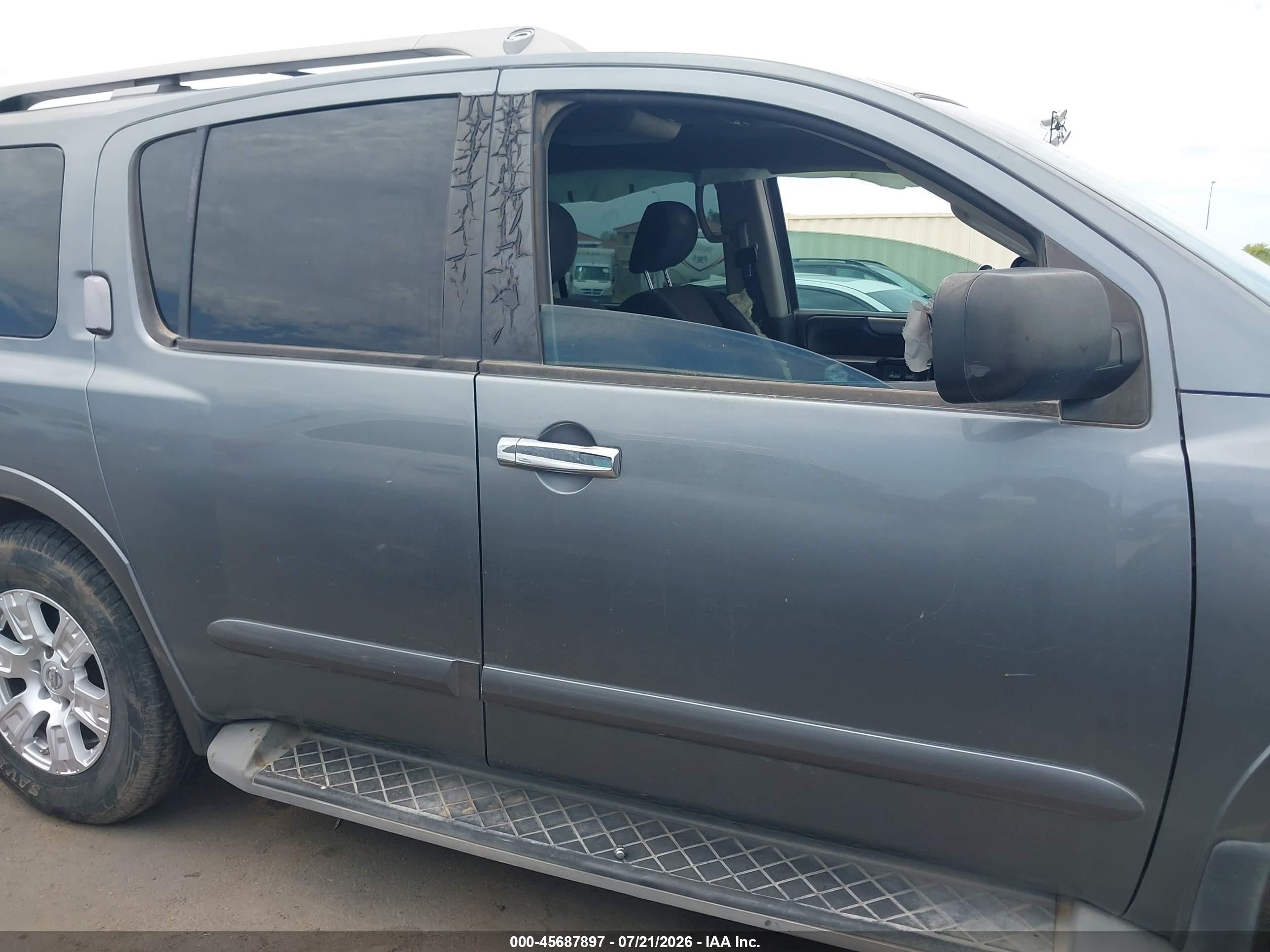 2013 Nissan Armada Sv Gray vin: 5N1AA0ND5DN604080