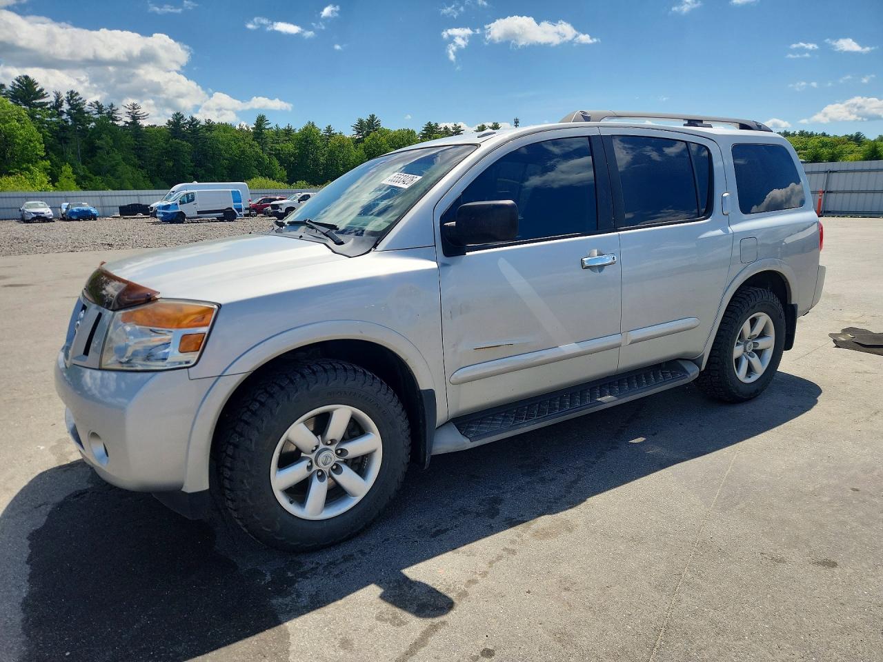 2015 Nissan Armada Sv Silver vin: 5N1AA0ND5FN609962