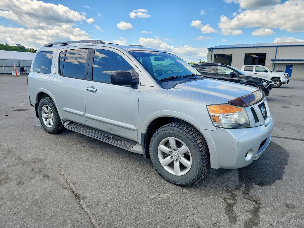 2015 Nissan Armada Sv Silver vin: 5N1AA0ND5FN609962