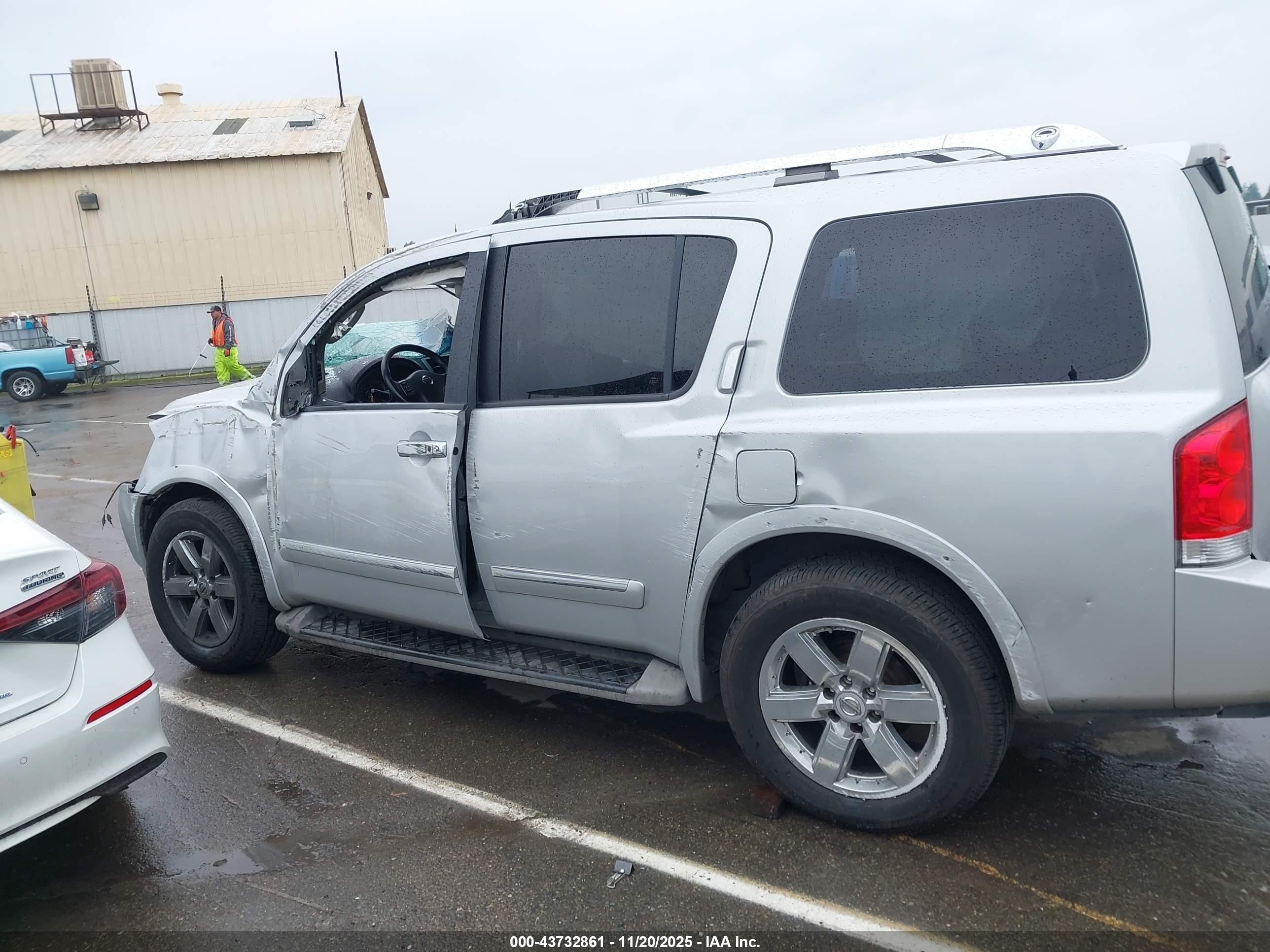 2012 Nissan Armada Platinum Серебряный vin: 5N1AA0ND6CN612039