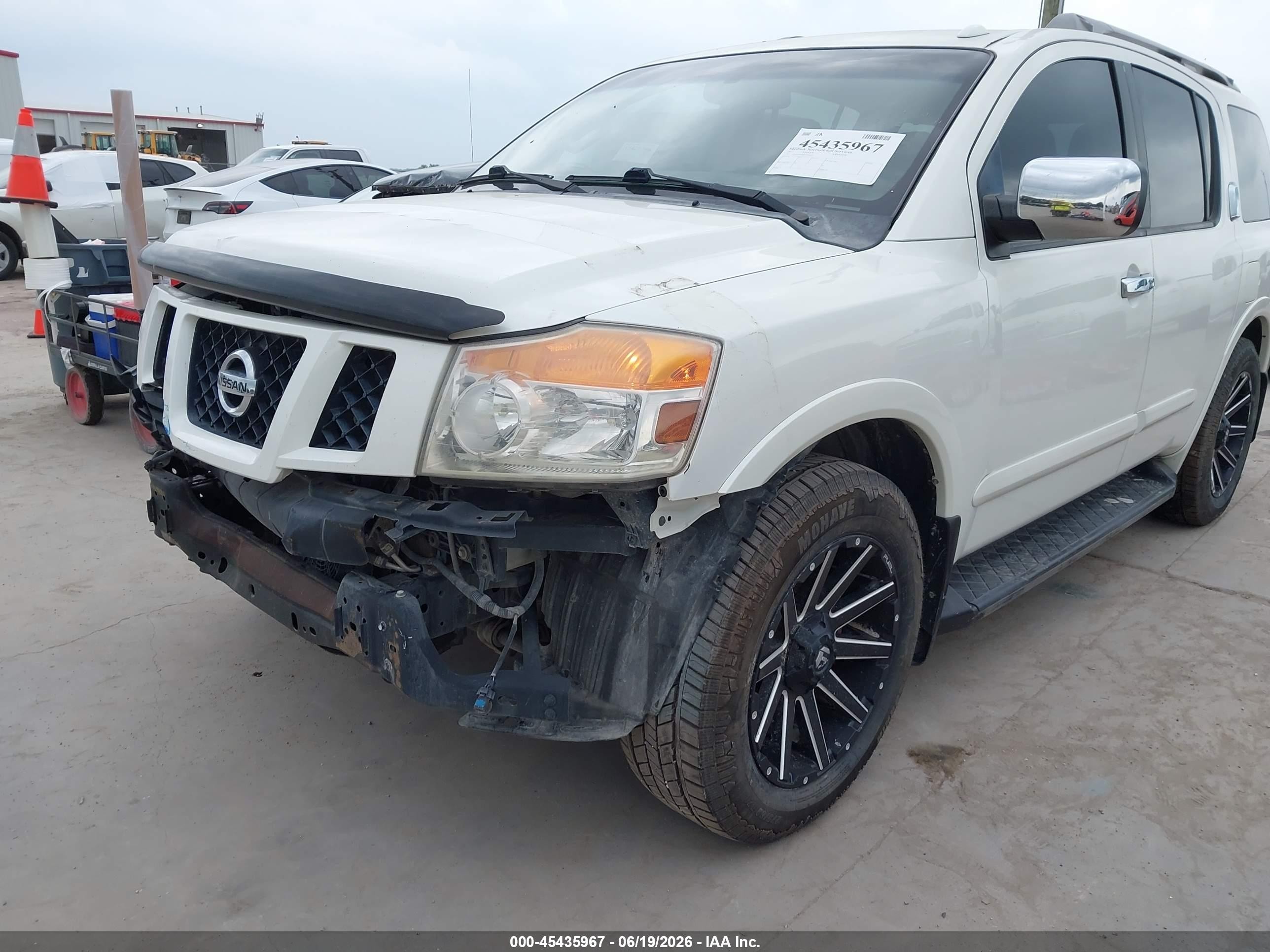 2015 Nissan Armada Sv White vin: 5N1AA0ND6FN604477