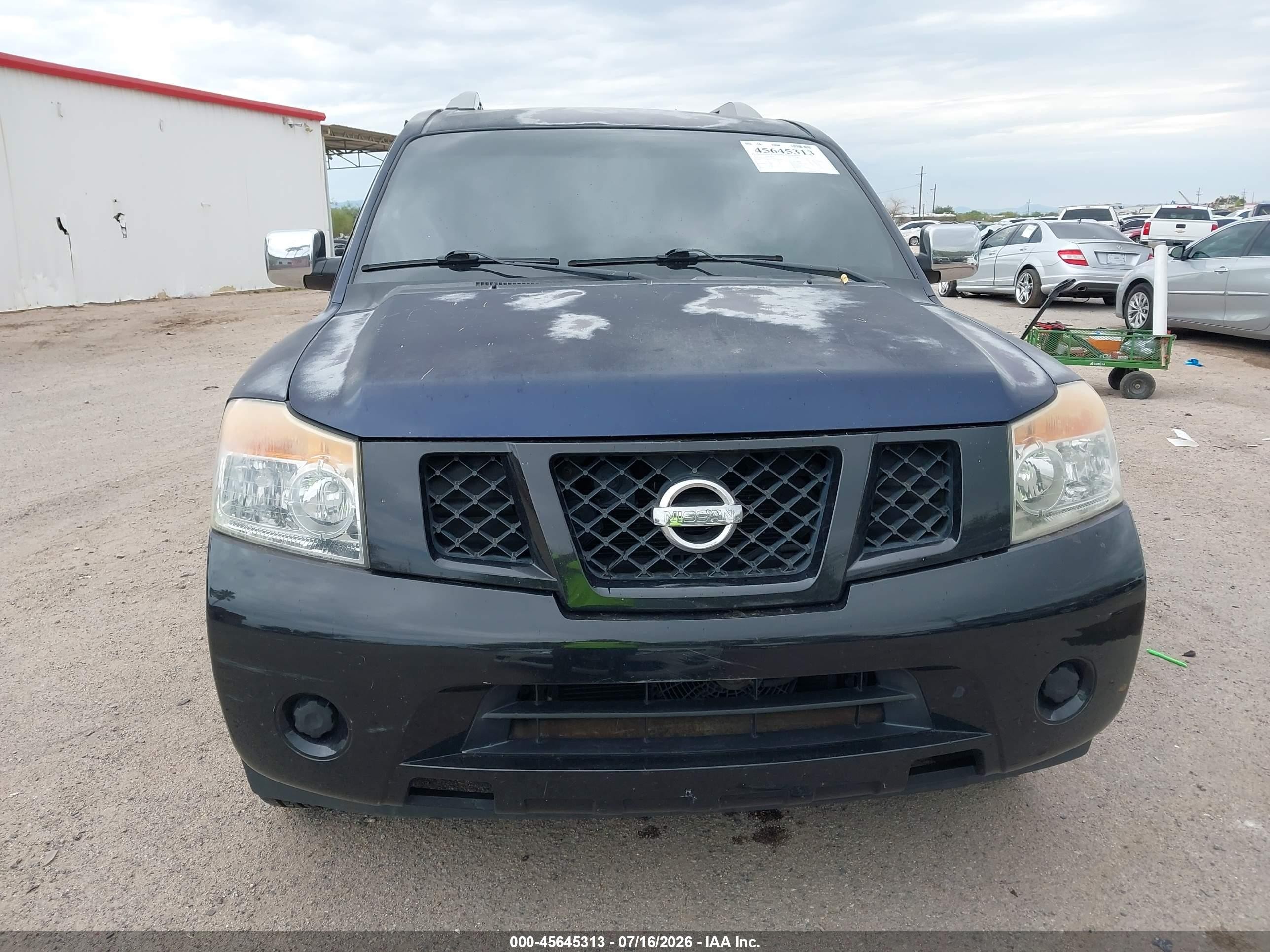 2010 Nissan Armada Se Blue vin: 5N1AA0ND7AN608613