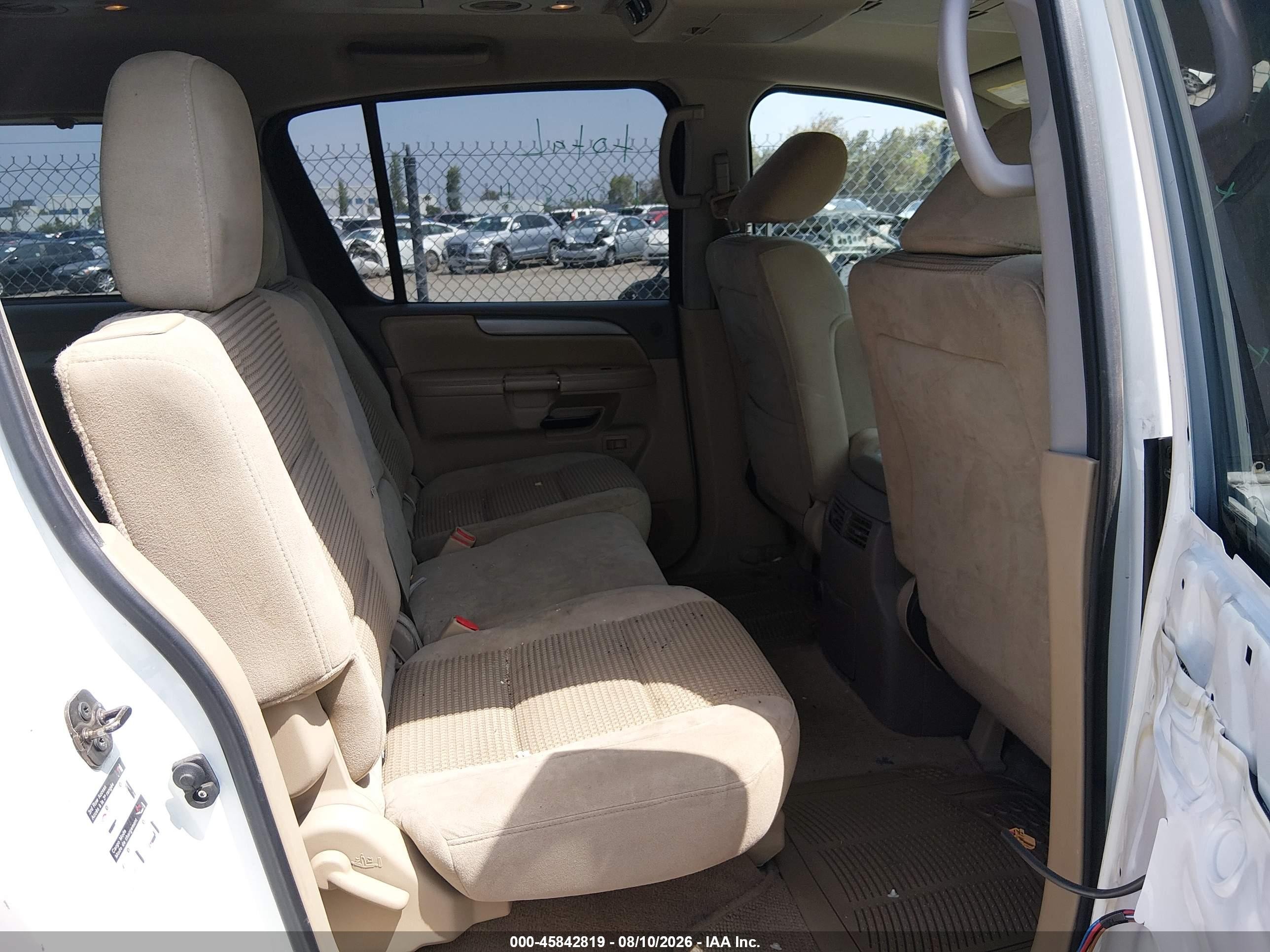 2013 Nissan Armada Sv White vin: 5N1AA0ND7DN602184