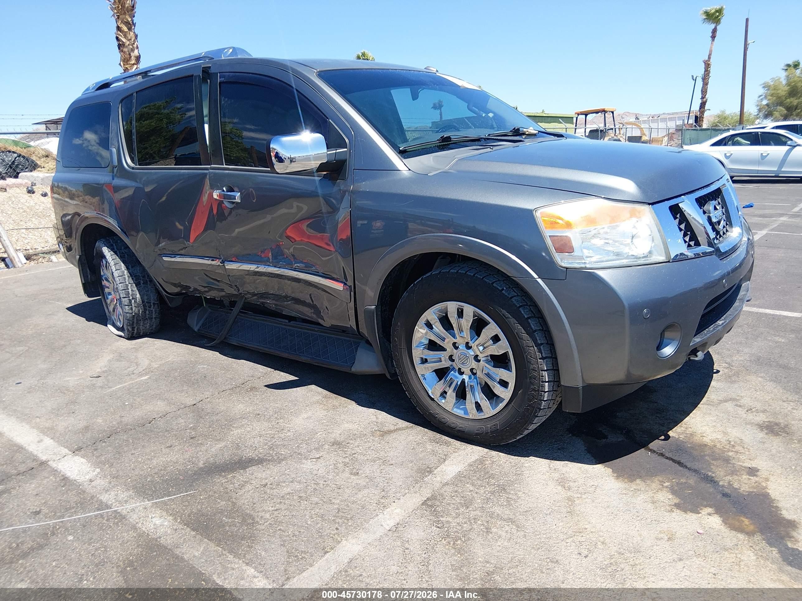 2015 Nissan Armada Platinum Silver vin: 5N1AA0ND8FN616713