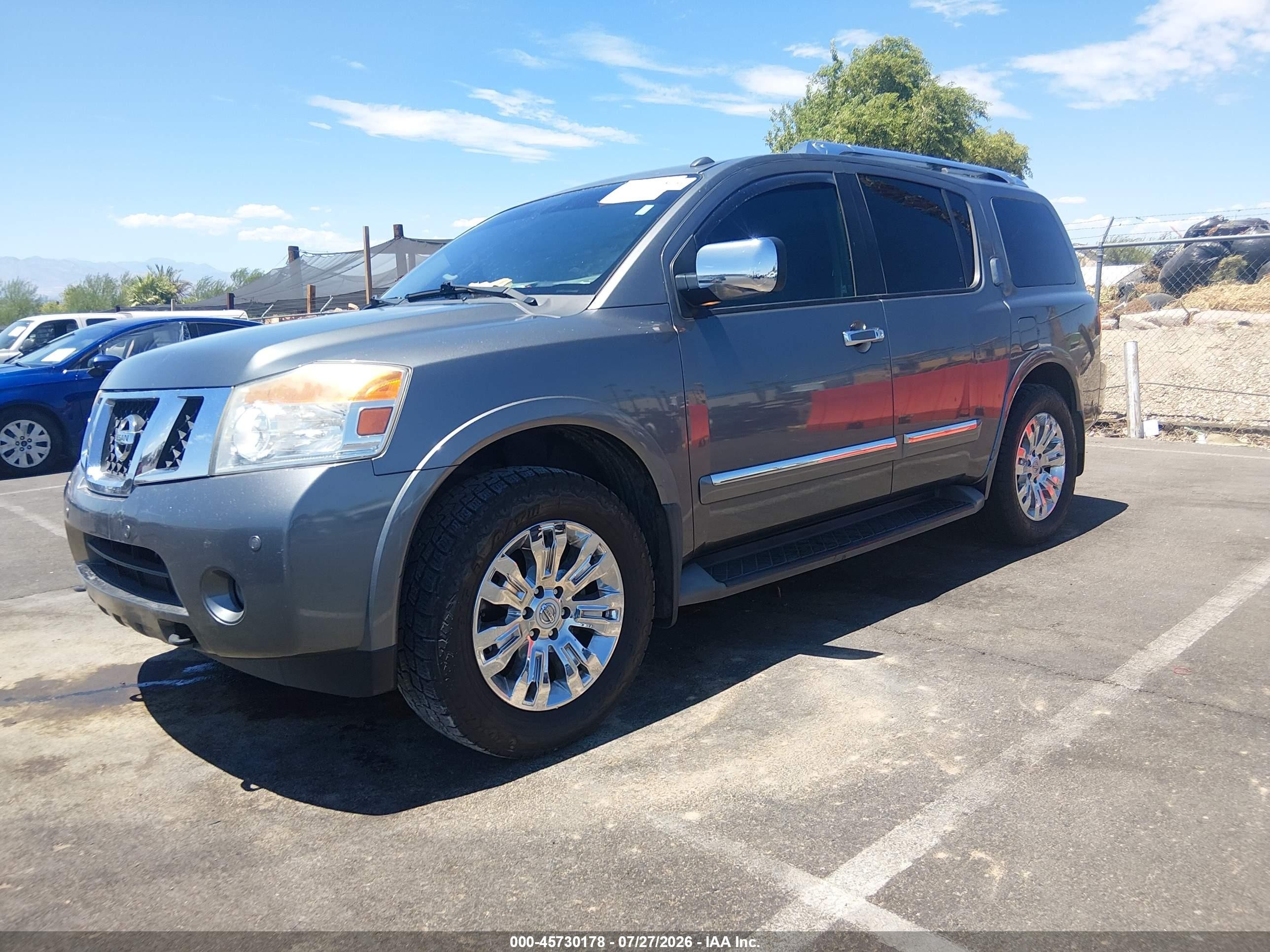 2015 Nissan Armada Platinum Silver vin: 5N1AA0ND8FN616713