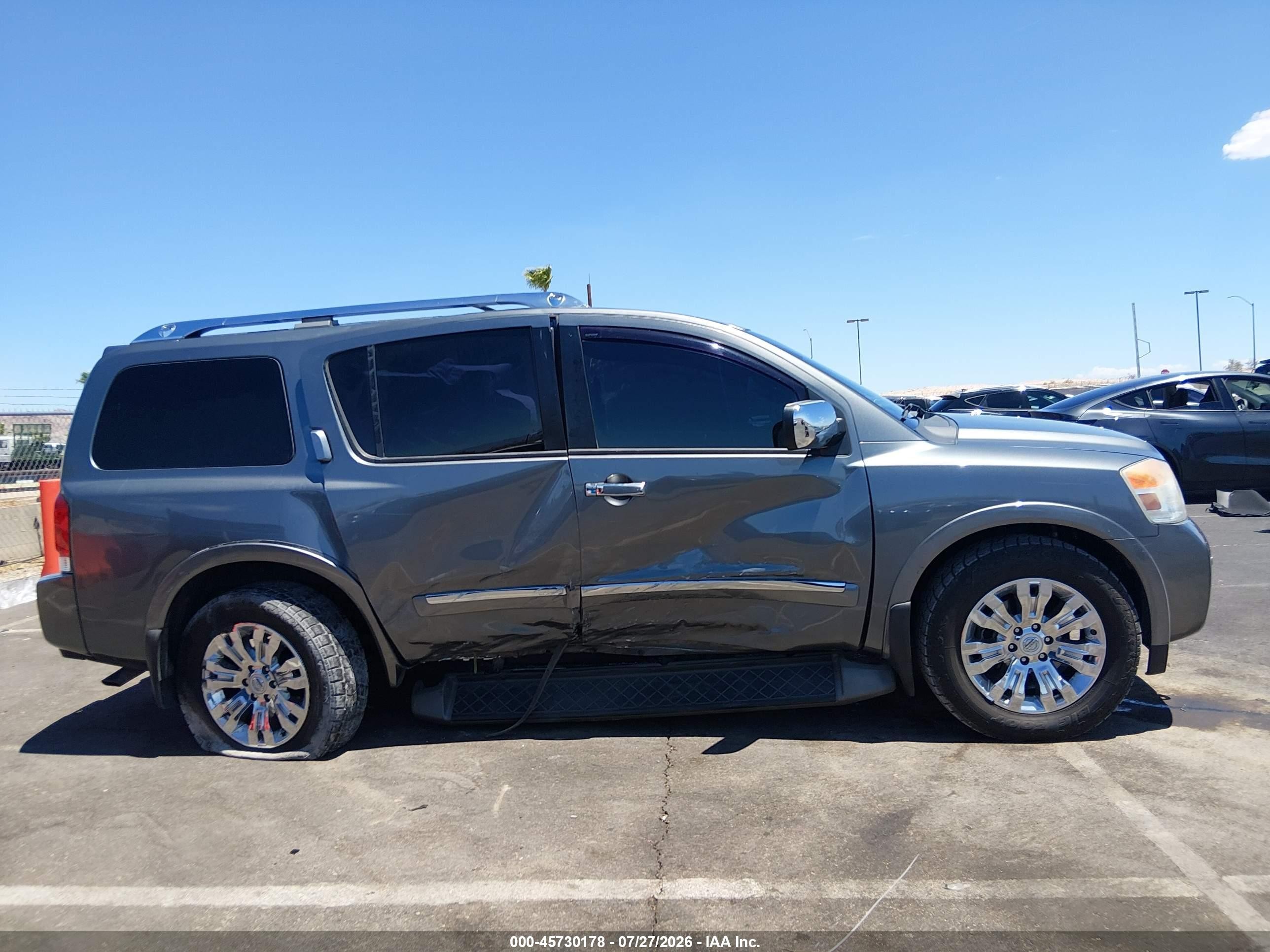 2015 Nissan Armada Platinum Silver vin: 5N1AA0ND8FN616713