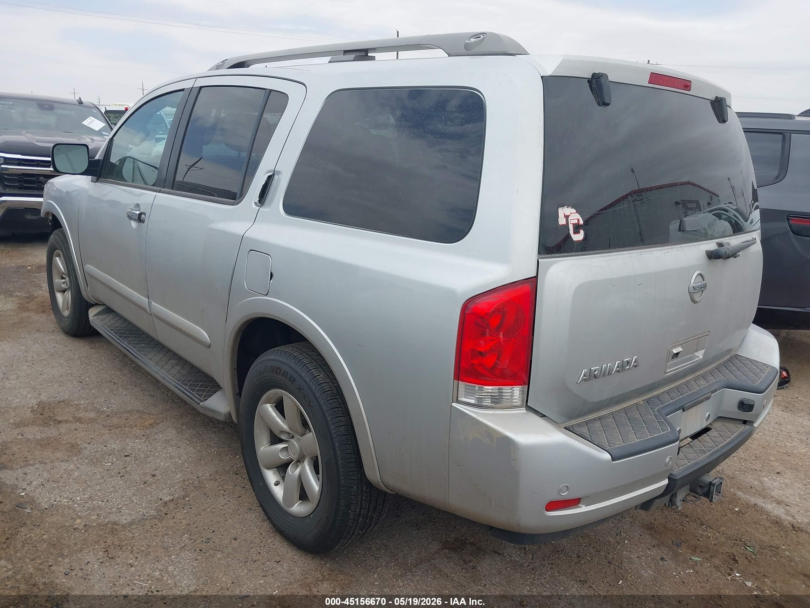 2015 Nissan Armada Platinum/sl/sv Silver vin: 5N1AA0ND9FN607180