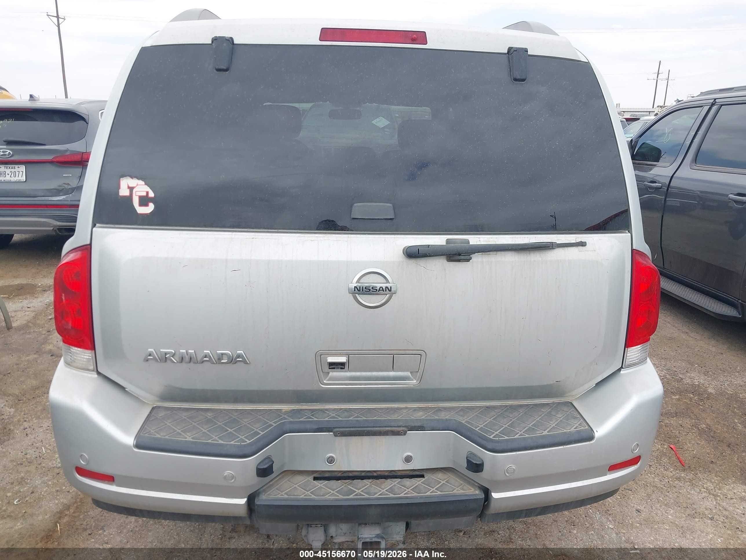 2015 Nissan Armada Platinum/sl/sv Silver vin: 5N1AA0ND9FN607180