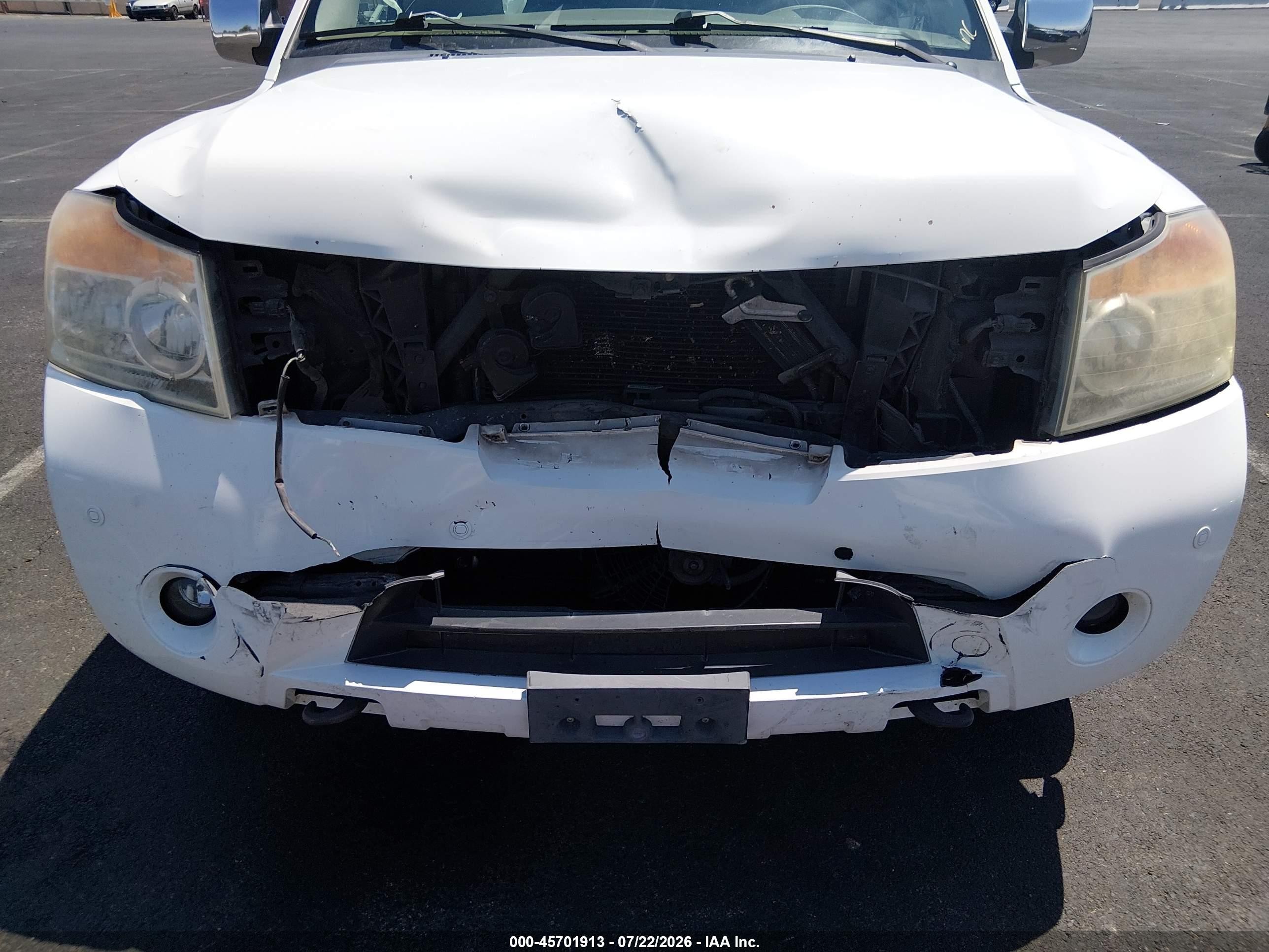2011 Nissan Armada Platinum White vin: 5N1AA0NDXBN621907