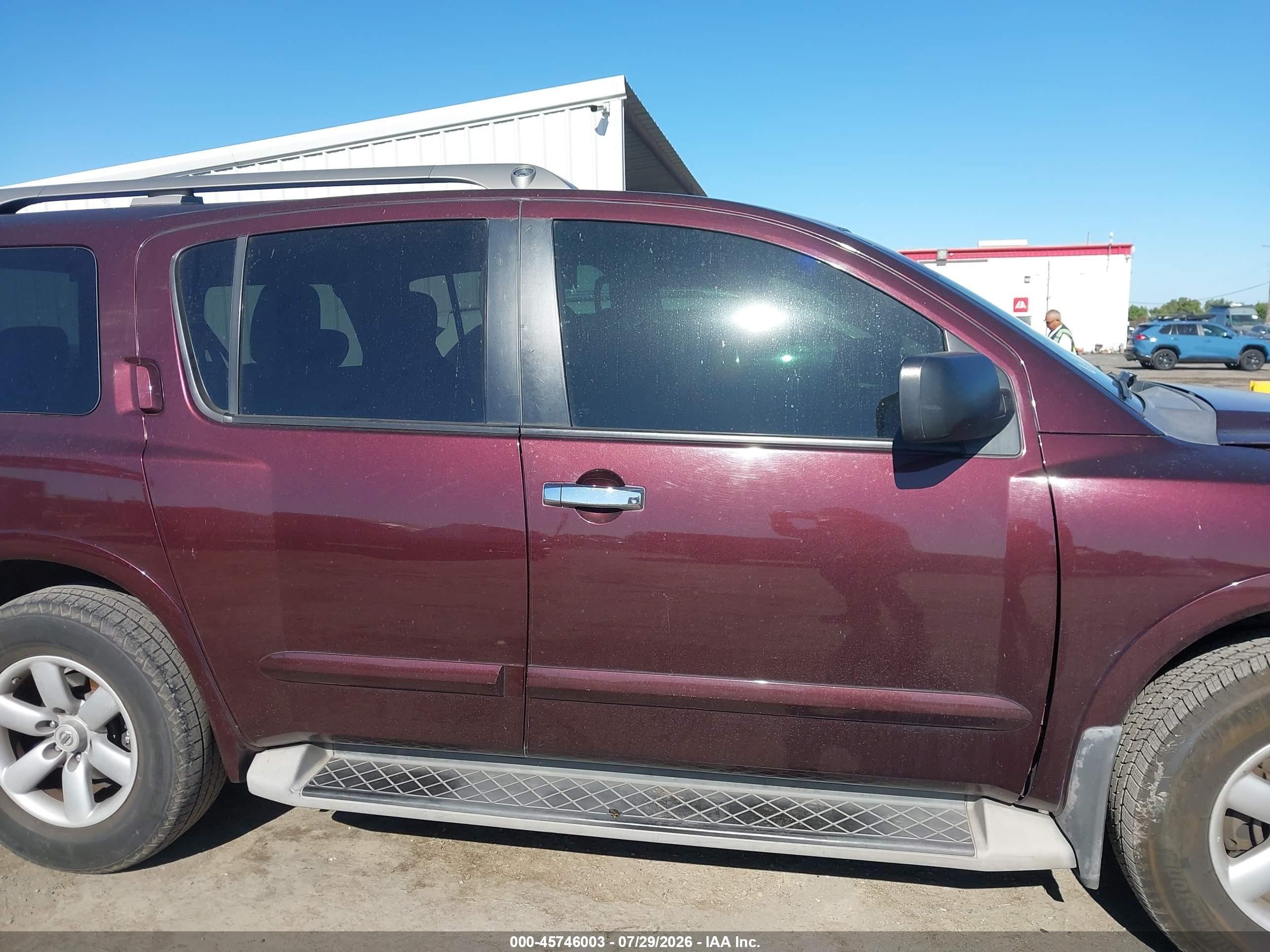 2013 Nissan Armada Sv Maroon vin: 5N1AA0NDXDN609890