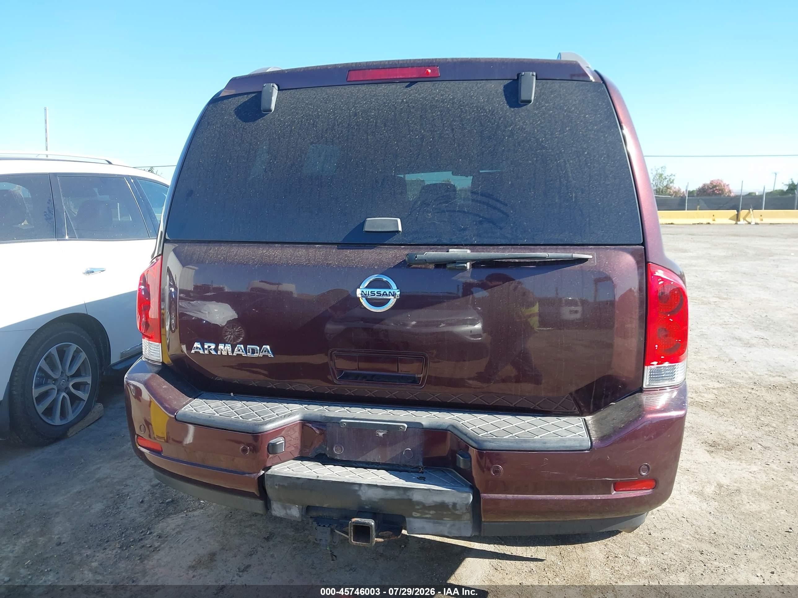 2013 Nissan Armada Sv Maroon vin: 5N1AA0NDXDN609890