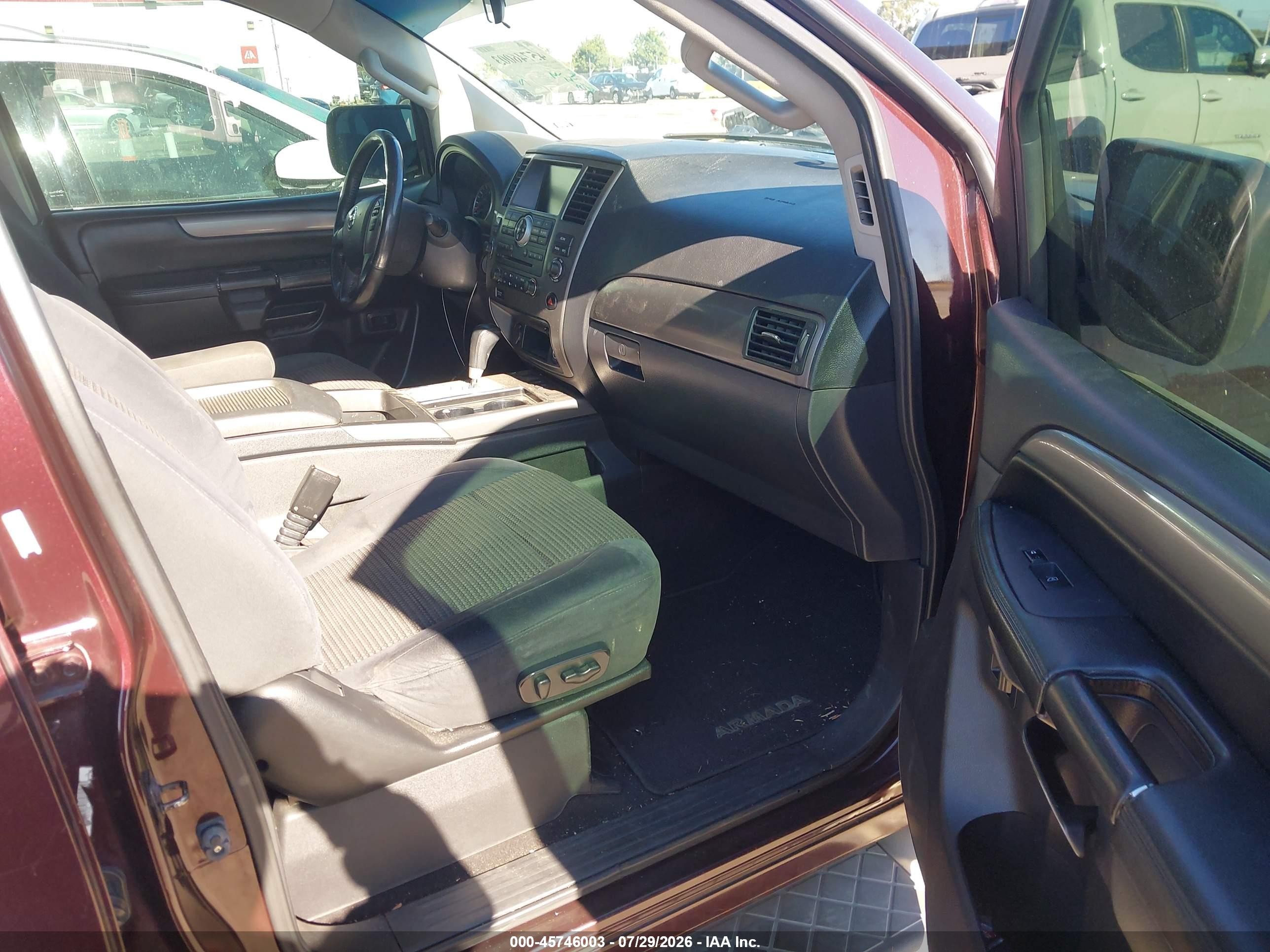 2013 Nissan Armada Sv Maroon vin: 5N1AA0NDXDN609890