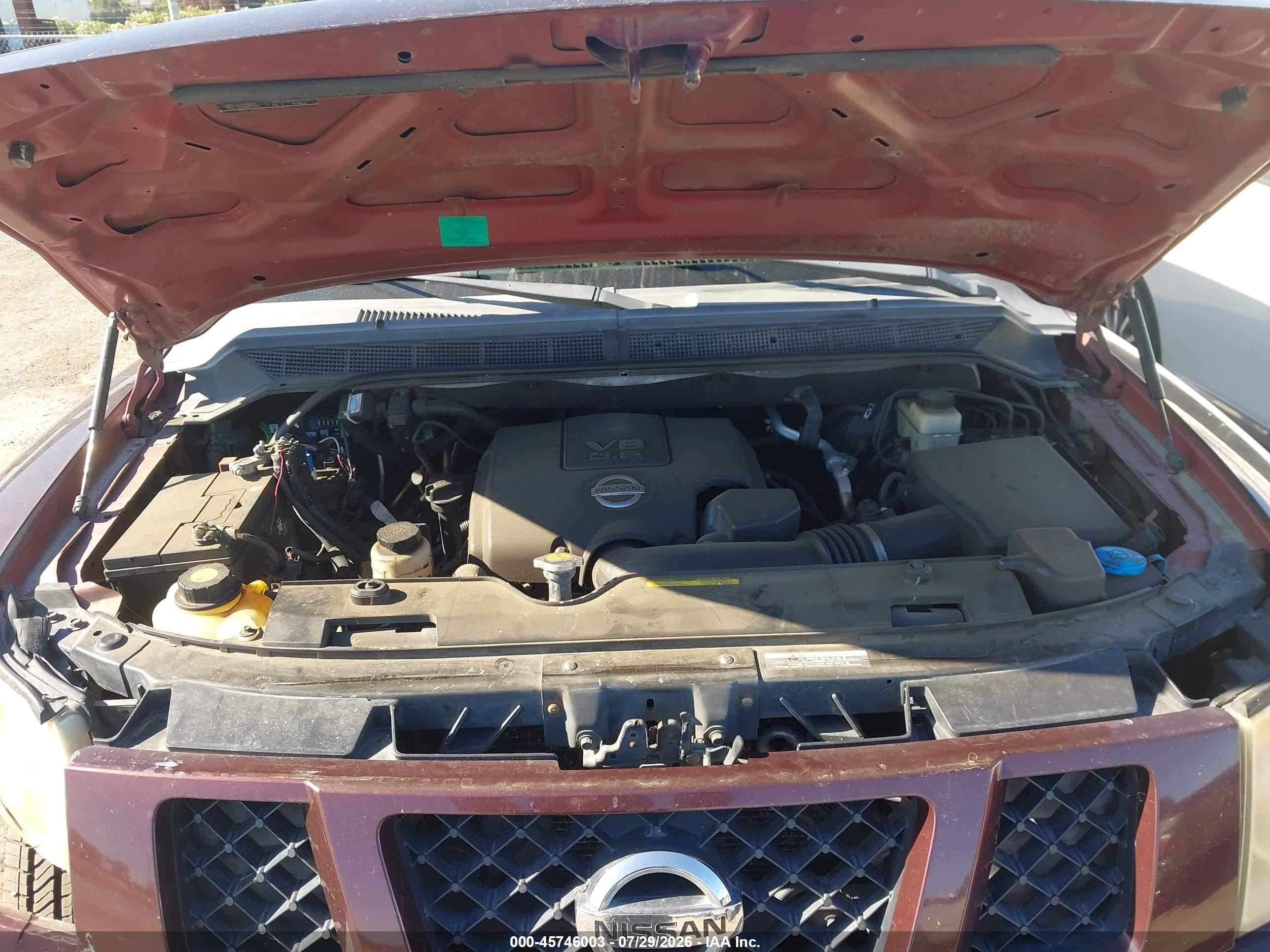 2013 Nissan Armada Sv Maroon vin: 5N1AA0NDXDN609890