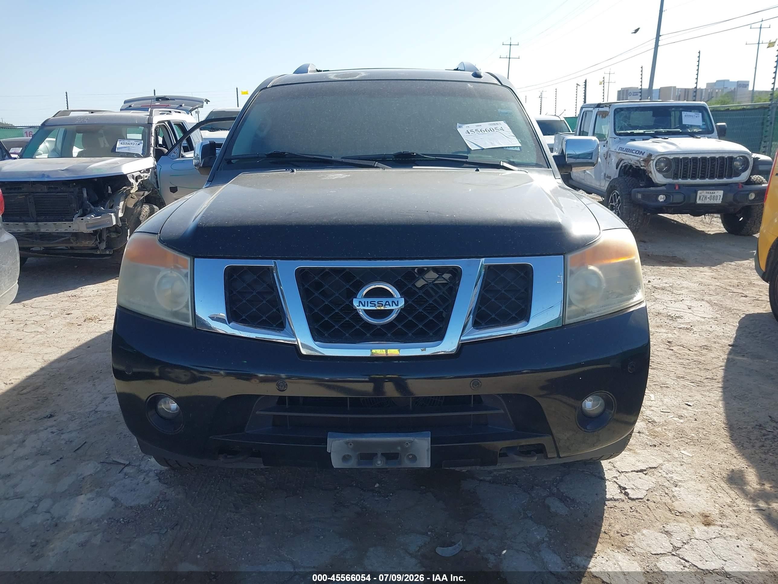2014 Nissan Armada Platinum/sl/sv Black vin: 5N1AA0NDXEN606313