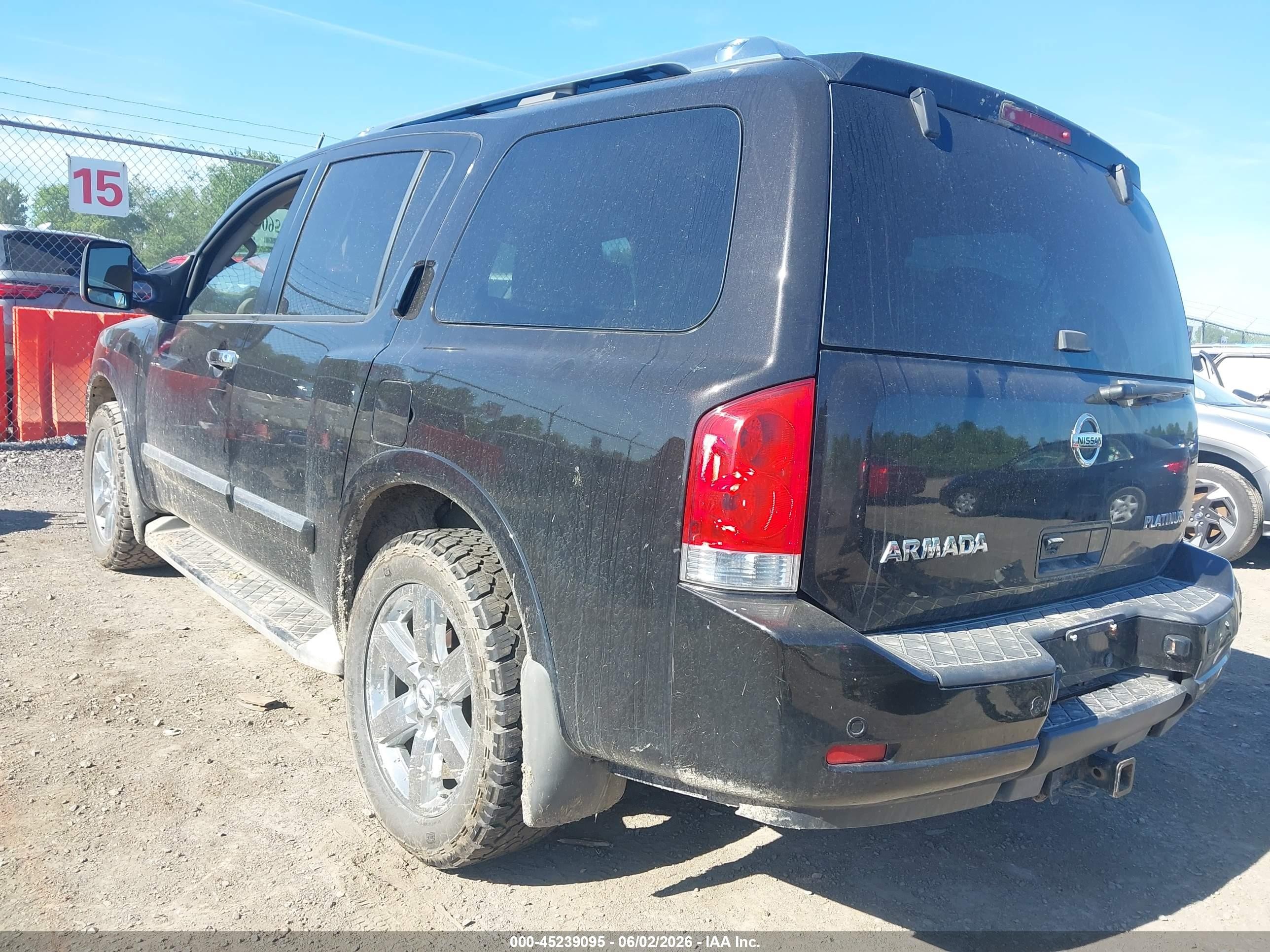 2013 Nissan Armada Platinum Black vin: 5N1AA0NE1DN609737