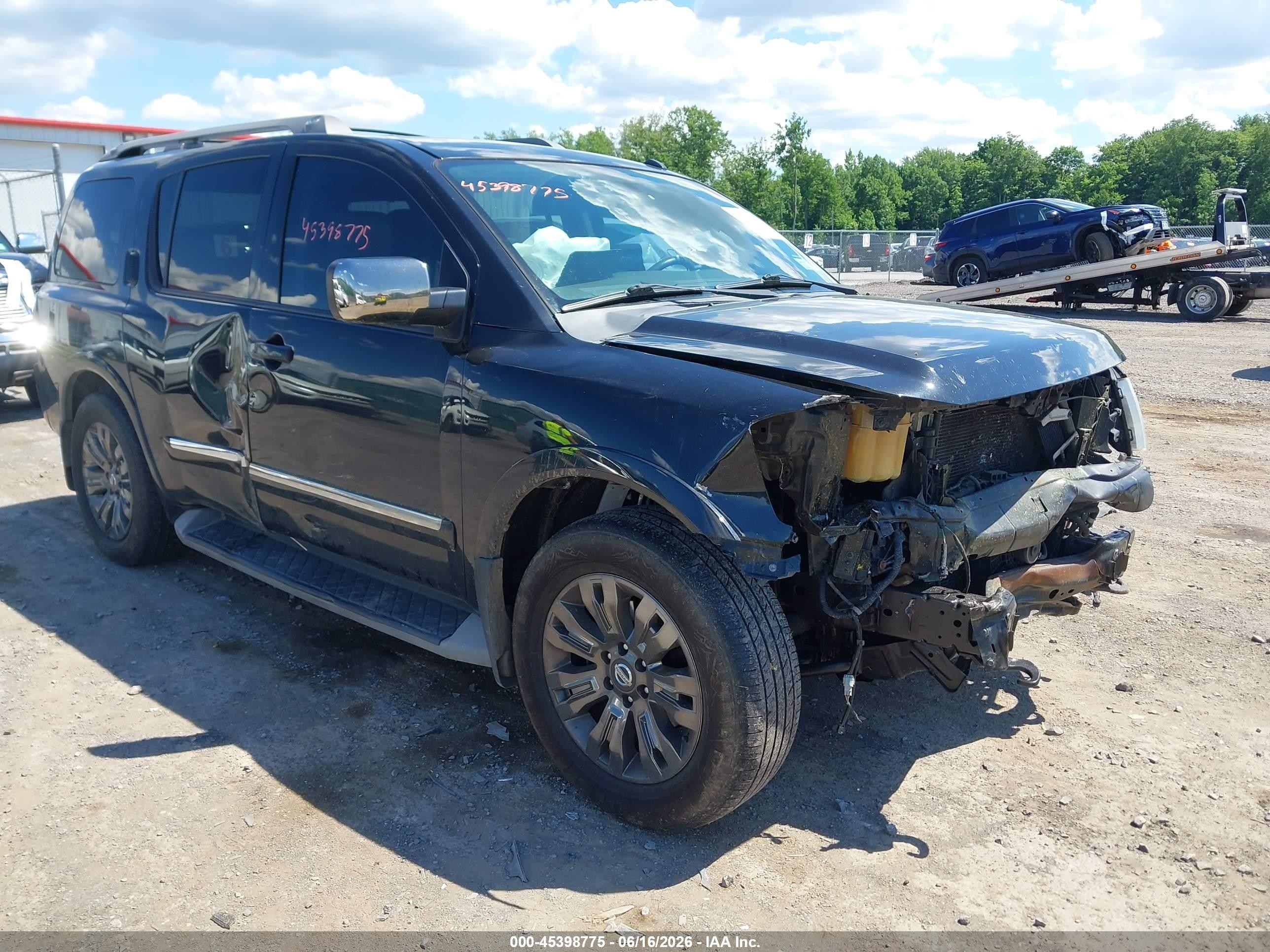 2015 Nissan Armada Platinum/sl/sv Black vin: 5N1AA0NE1FN606484