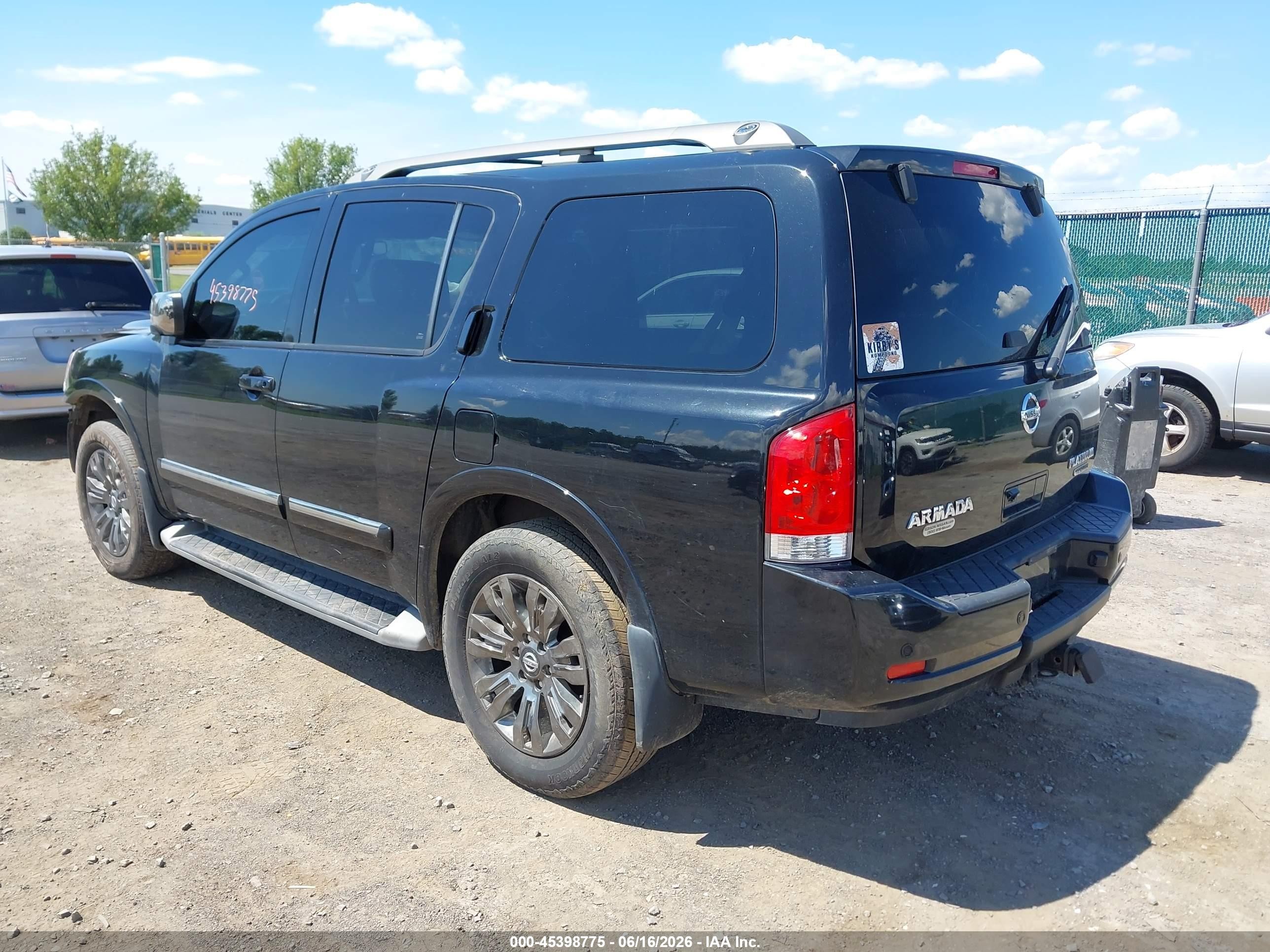 2015 Nissan Armada Platinum/sl/sv Black vin: 5N1AA0NE1FN606484