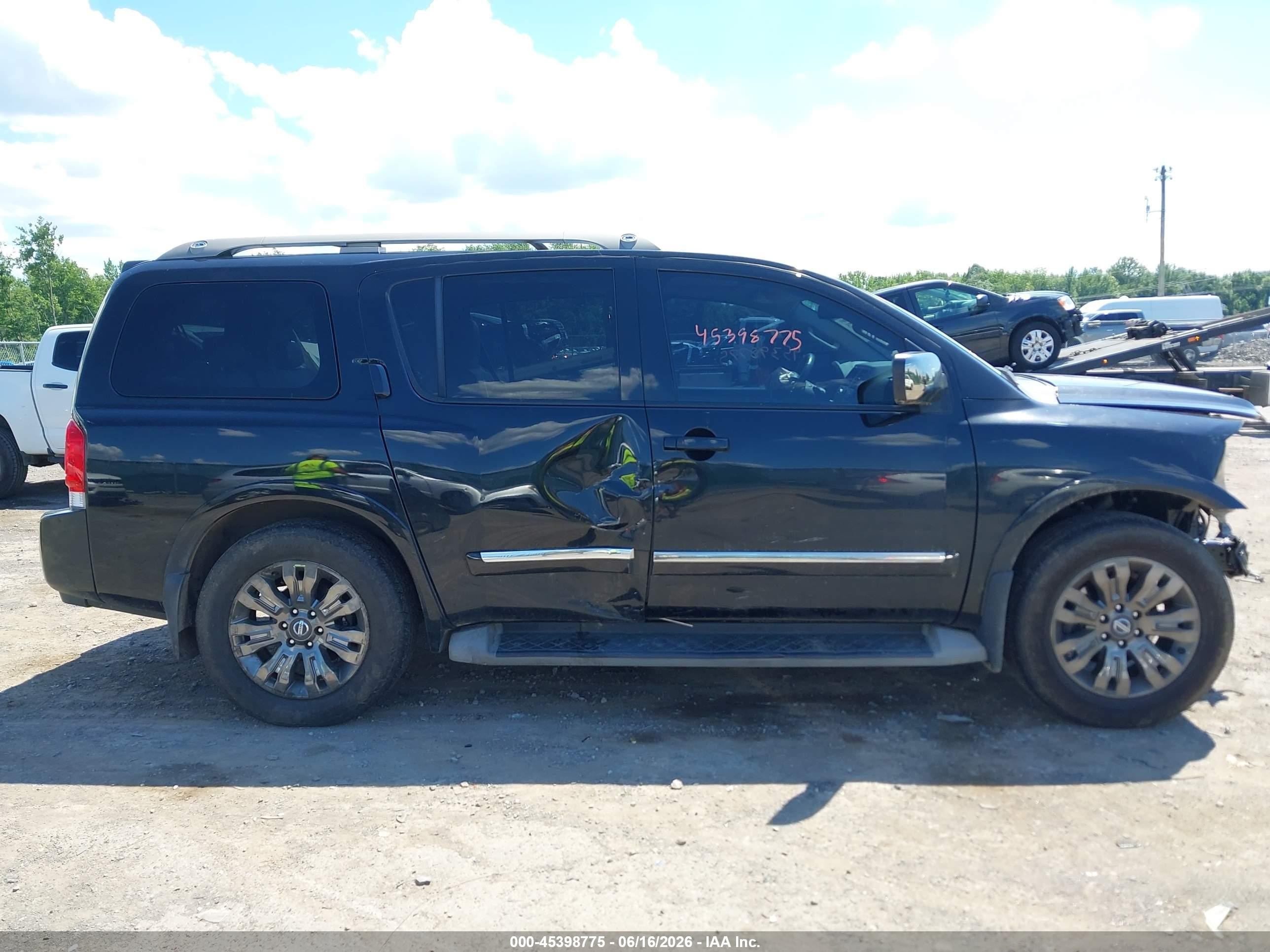 2015 Nissan Armada Platinum/sl/sv Black vin: 5N1AA0NE1FN606484